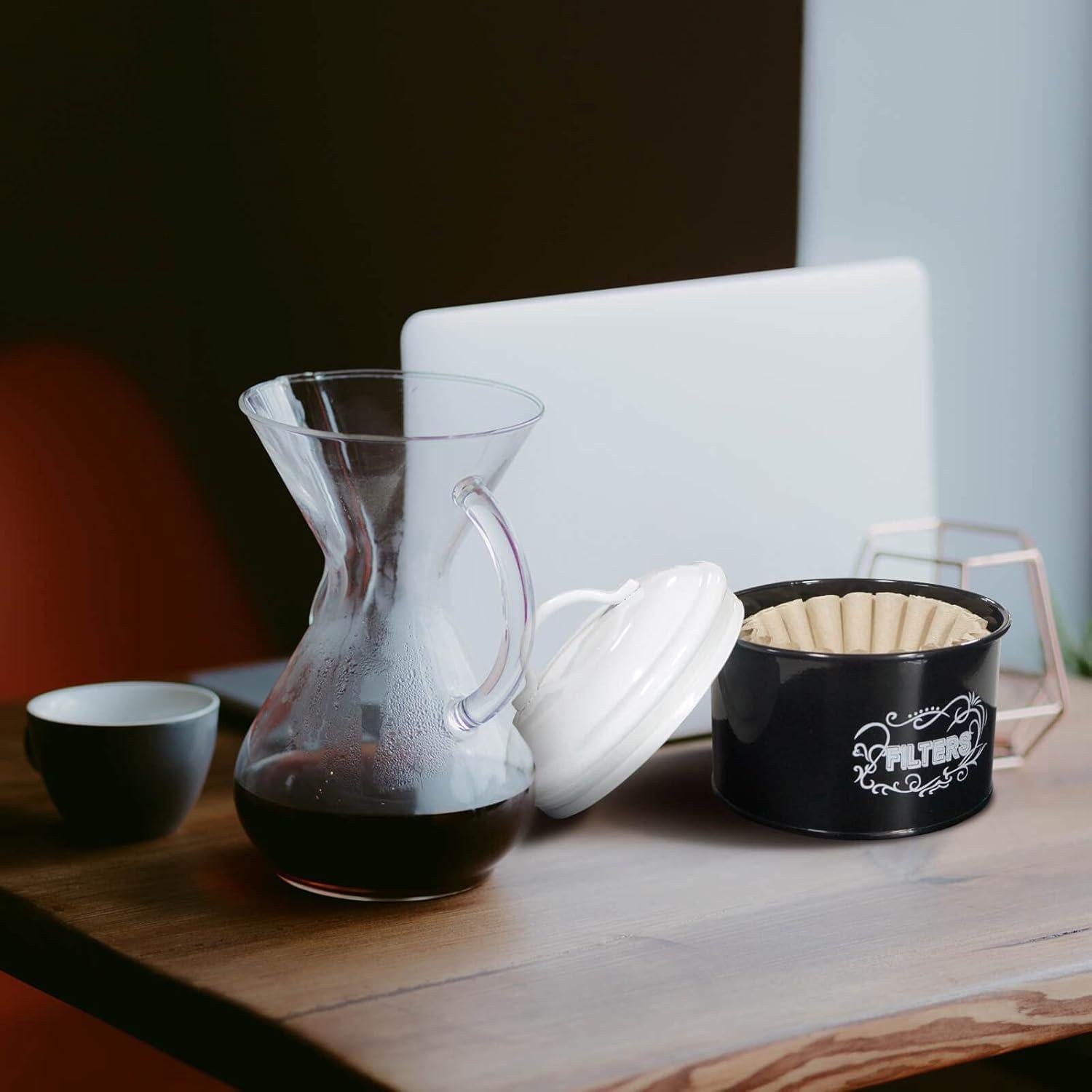 SOTECH Frasco de Filtro de Café de Metal Negro 14 cm