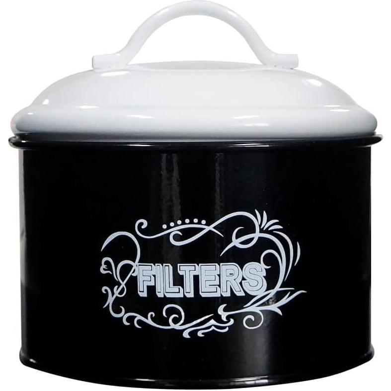 SOTECH Frasco de Filtro de Café de Metal Negro 14 cm