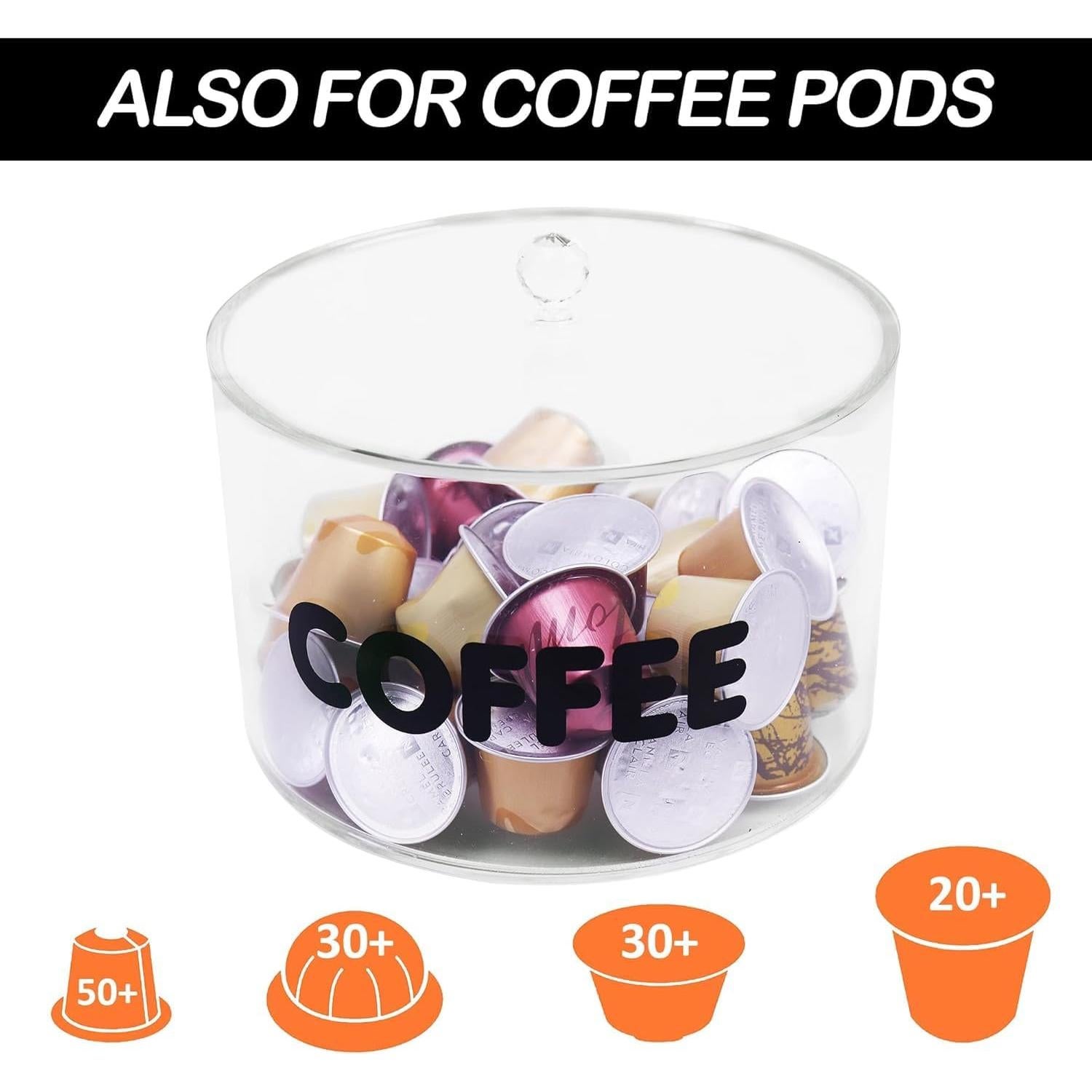 Soporte para cápsulas de café NOKI CPH-000 acrílico transparente