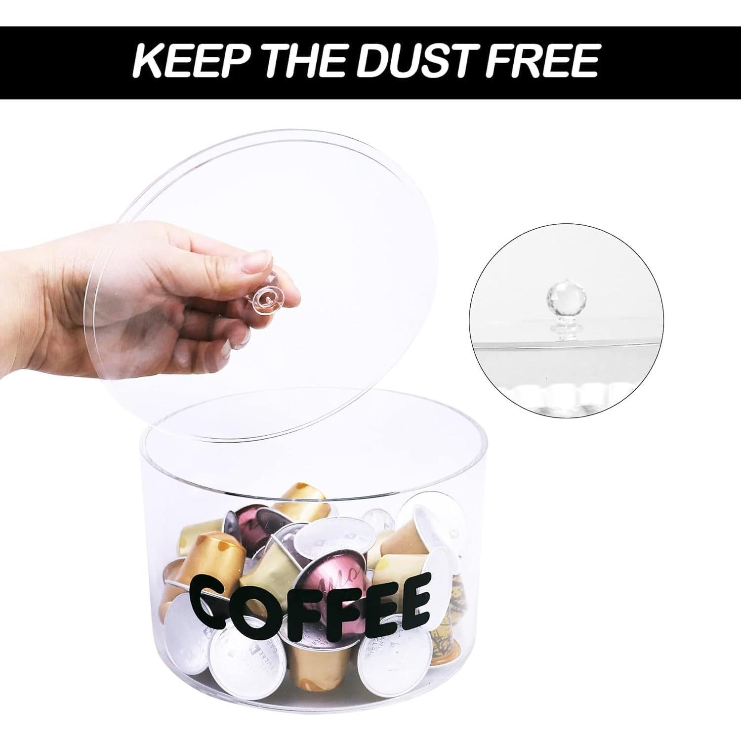 Soporte para cápsulas de café NOKI CPH-000 acrílico transparente