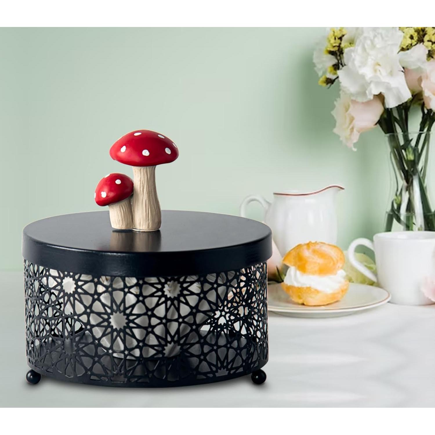 Soporte de Filtros de Café dgudgu - Acero Negro 16.7x17x12.5 cm