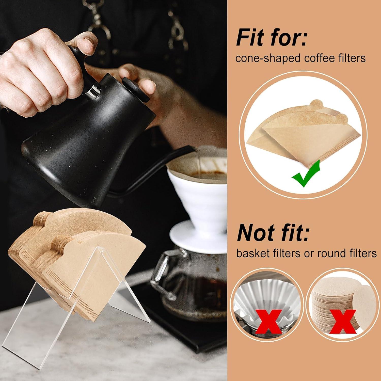 Soporte de Filtros de Café Acrílico HAPY SHOP 2 PCS #01 #02