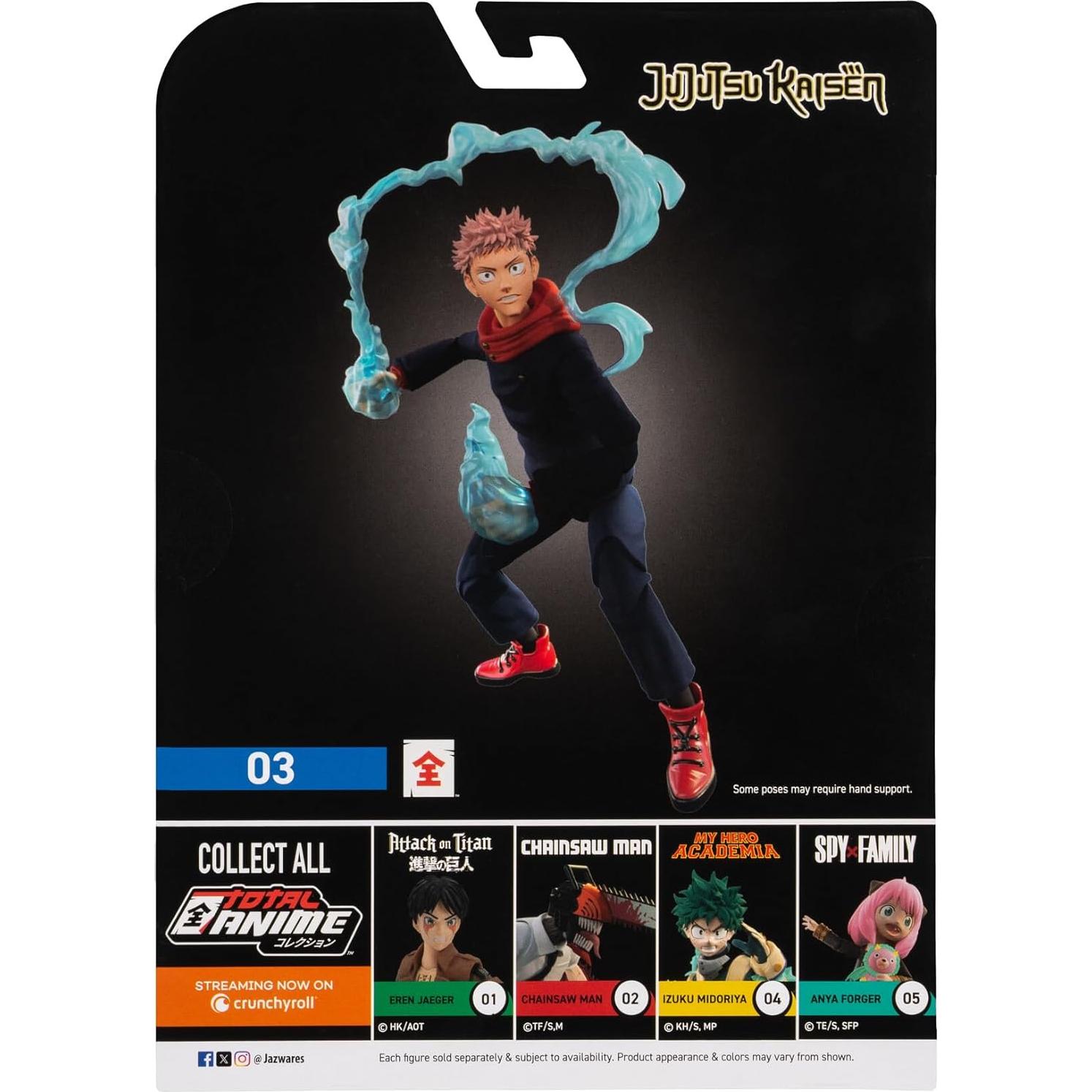 Figura Total Anime Yuji Itadori 16.5 cm con accesorios