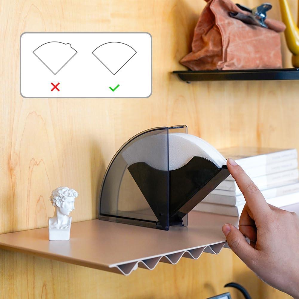 Soporte de Filtro de Café en Cono Watchget Acrílico Negro