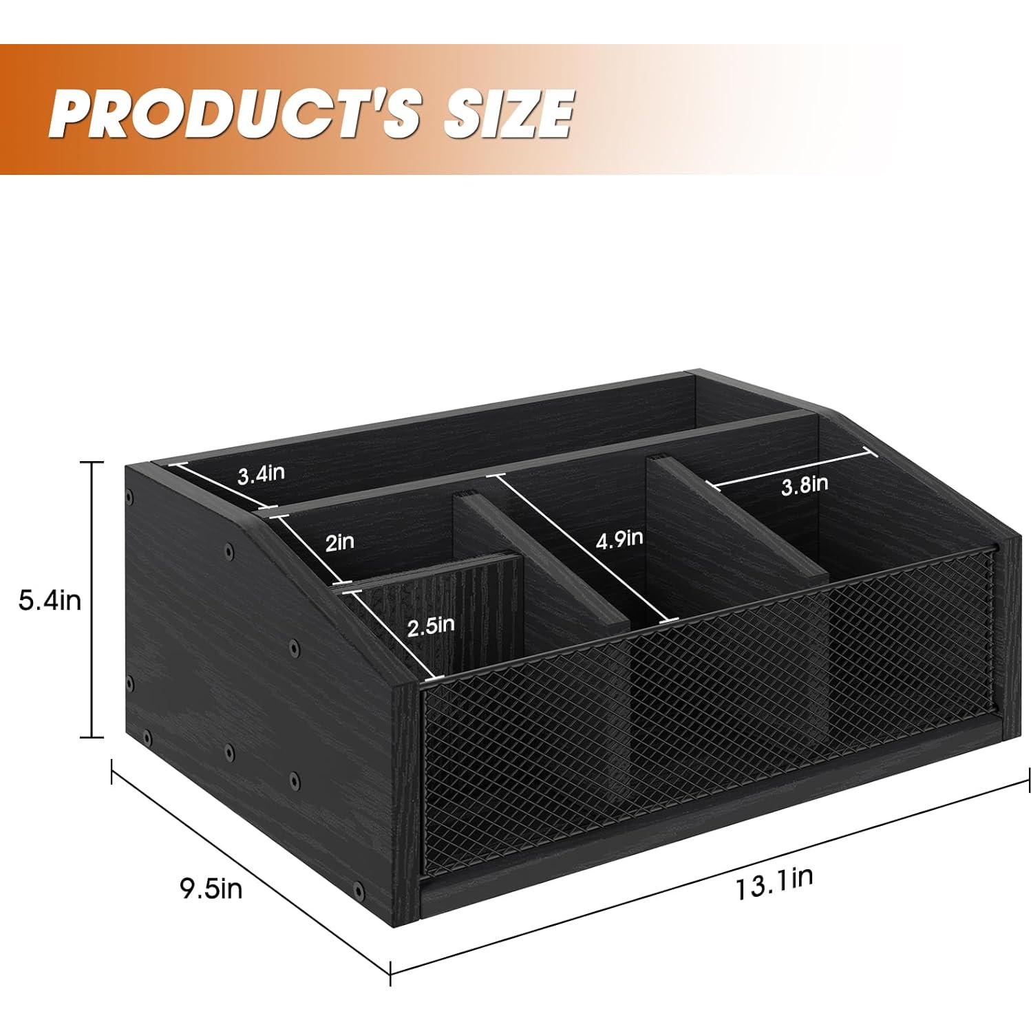 Organizador de Estación de Café NOVIMANGO 5 Compartimentos Negro
