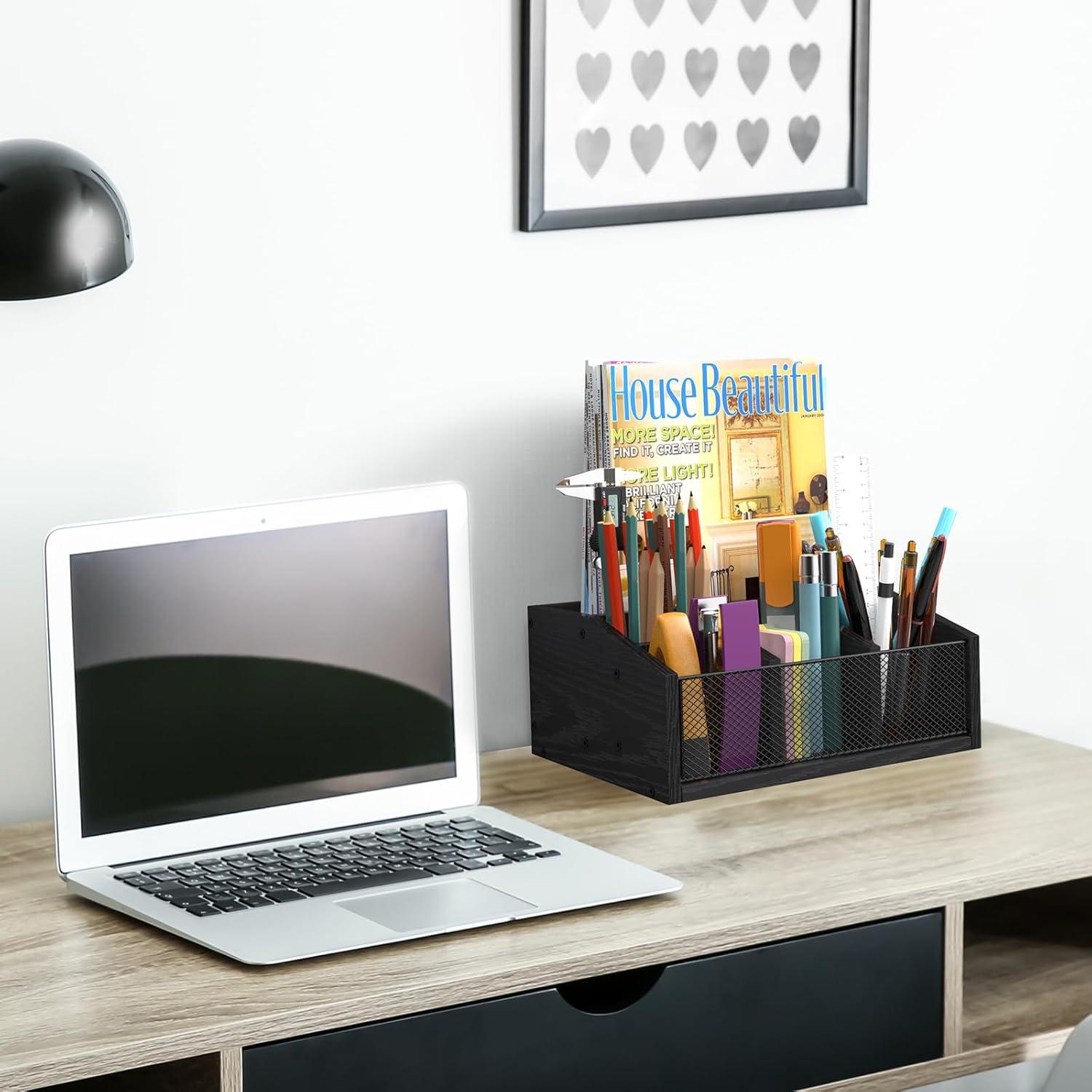 Organizador de Estación de Café NOVIMANGO 5 Compartimentos Negro