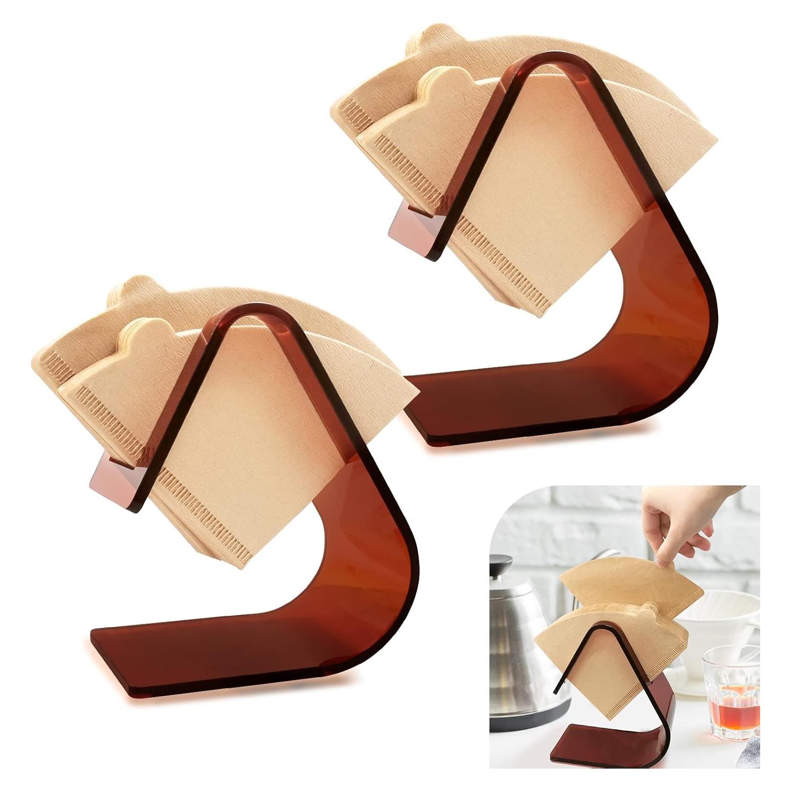 Soporte de Filtro de Café Acrílico PURIMADE 5mm Cono Marrón