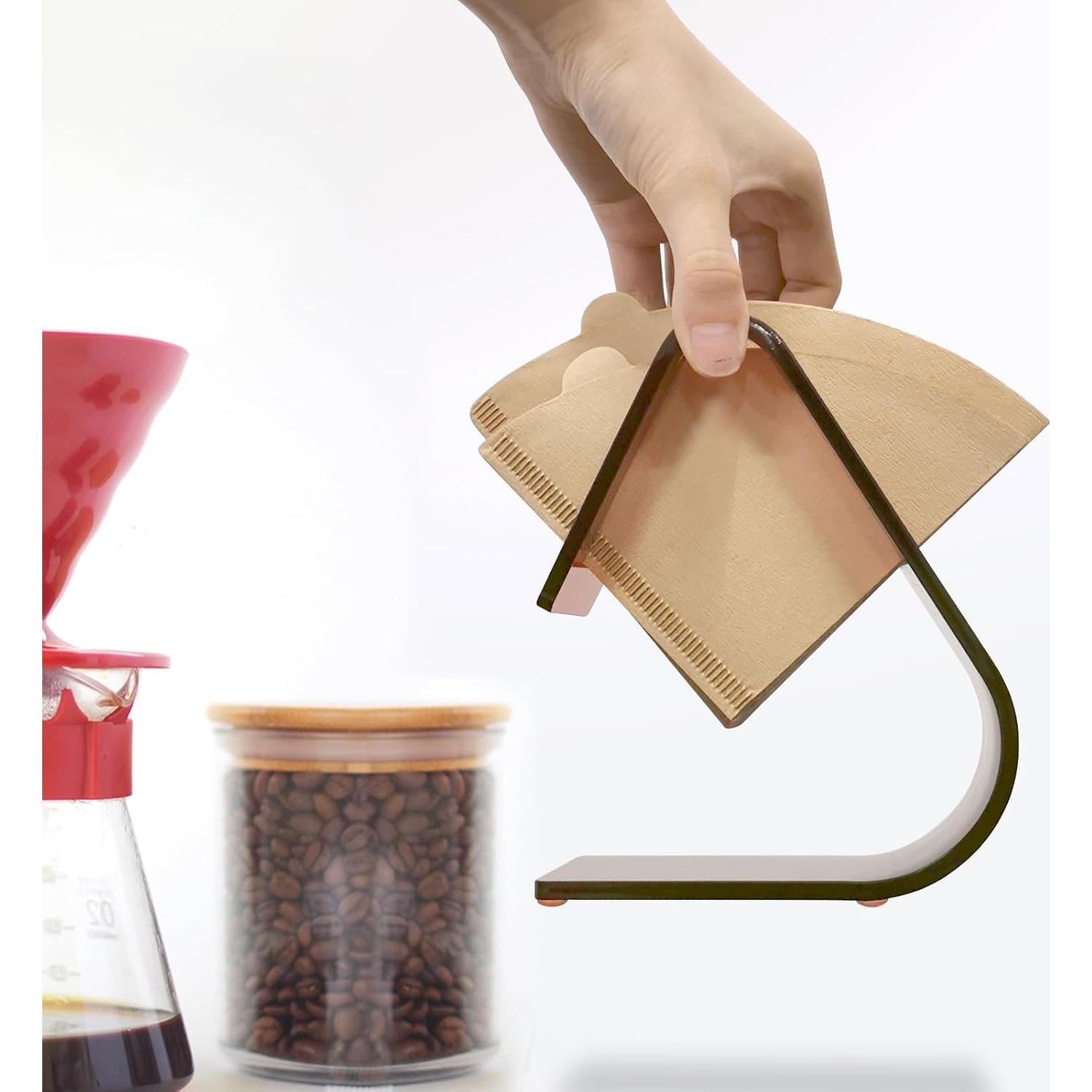 Soporte de Filtro de Café Acrílico PURIMADE 5mm Cono Marrón