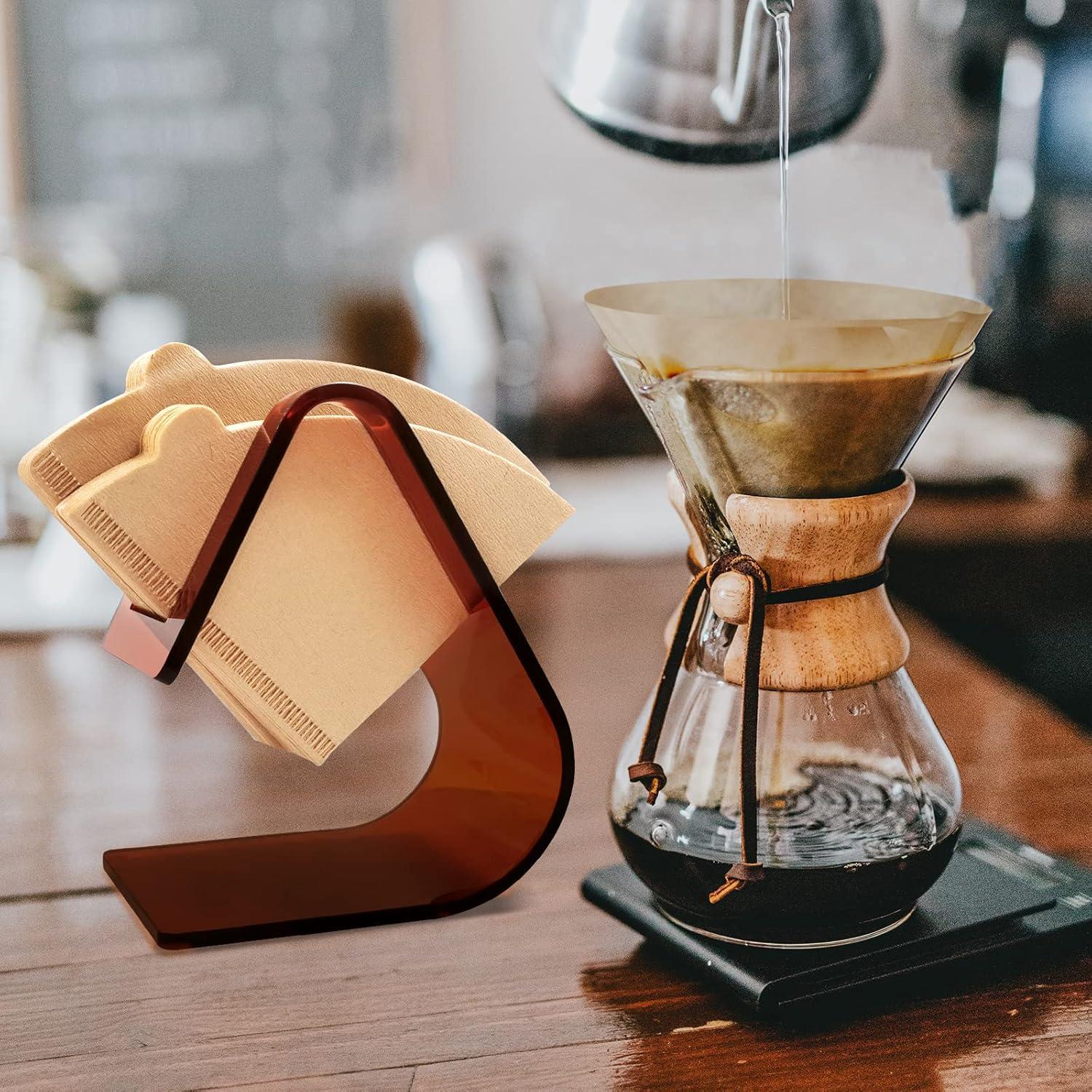 Soporte de Filtro de Café Acrílico PURIMADE 5mm Cono Marrón