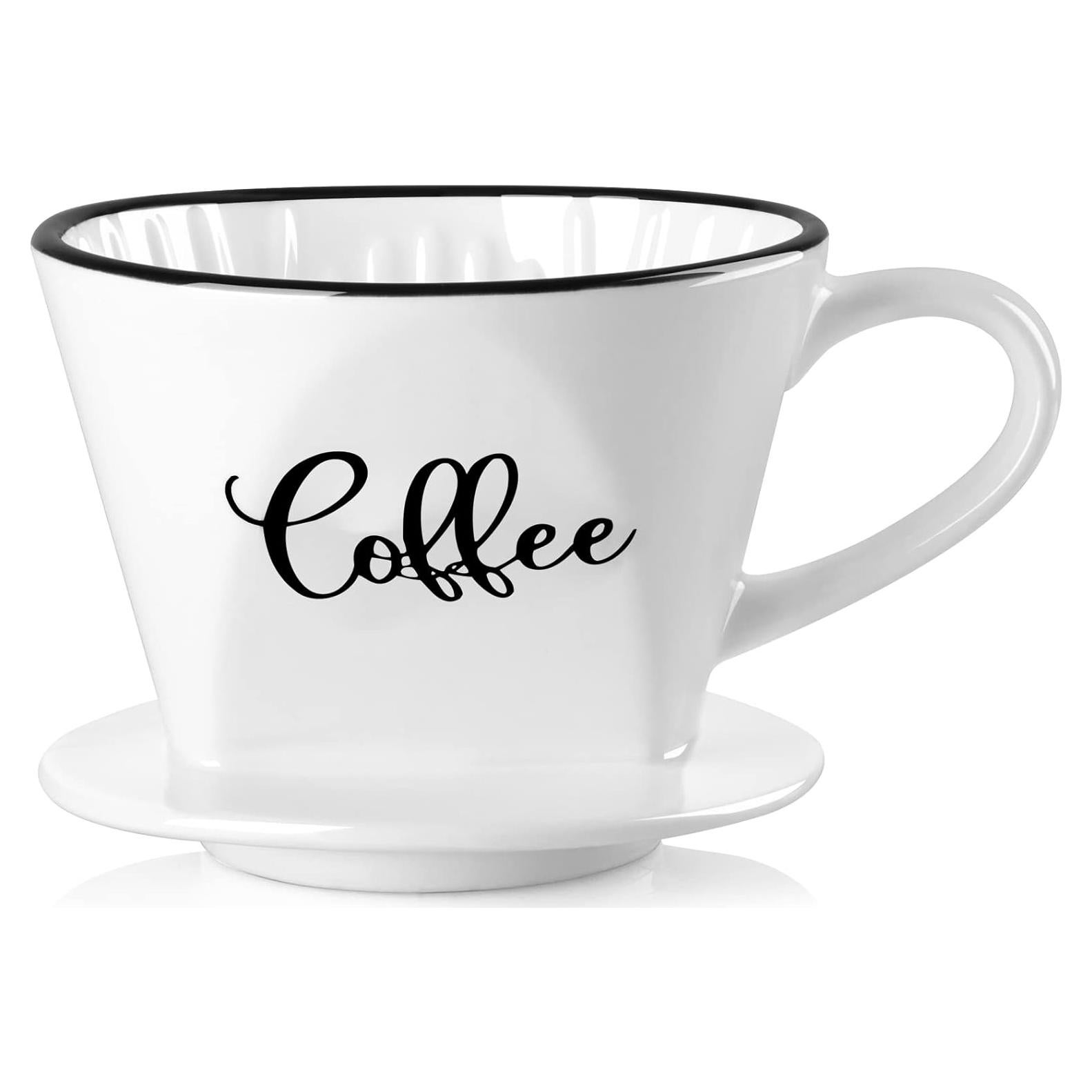 Cafetera de Goteo Manual DAYYET de Cerámica Blanca 0.54 kg