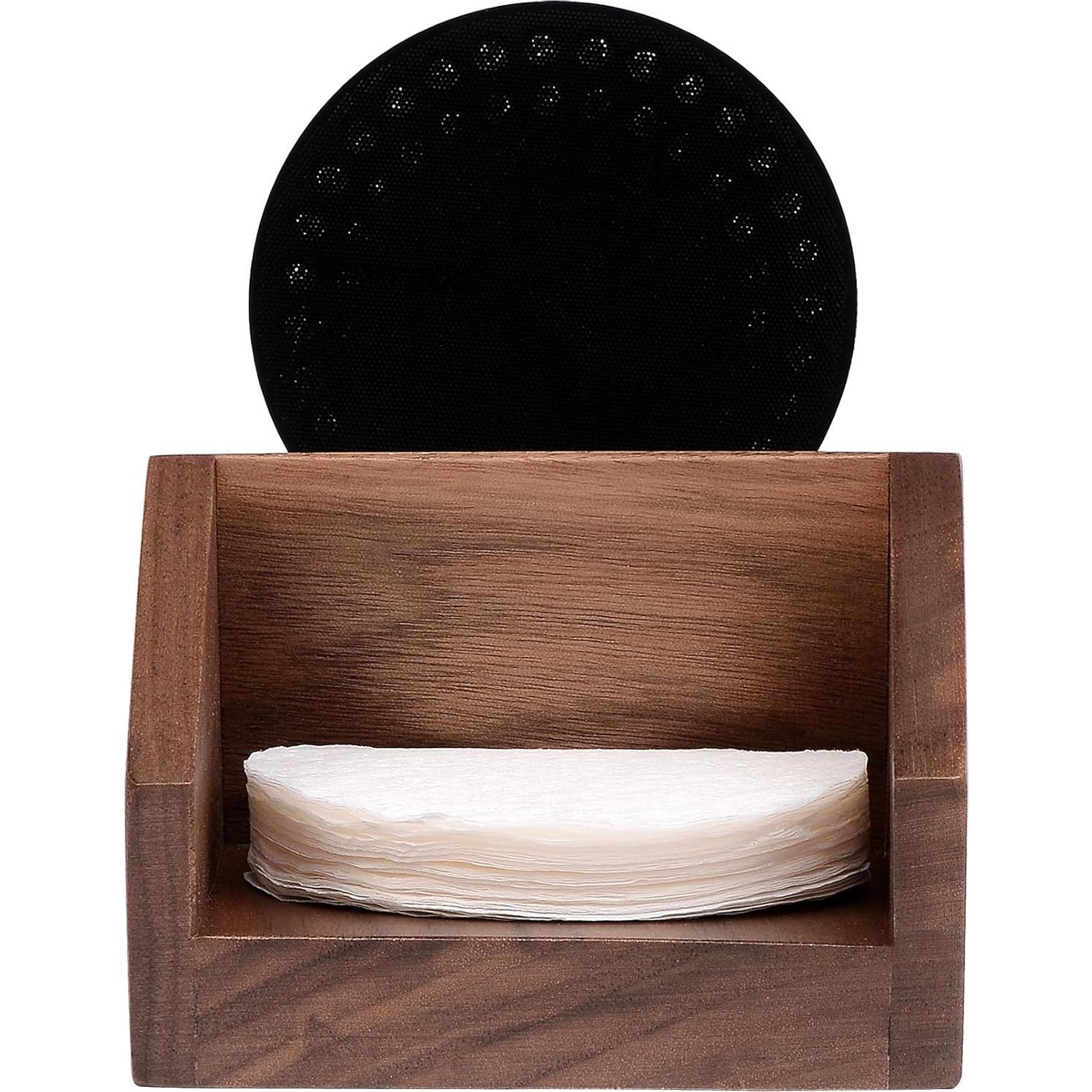 Soporte Organizador de Filtros de Espresso Normcore - Madera de Nogal