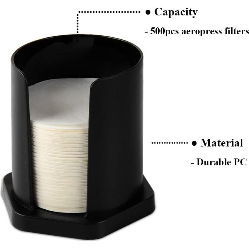 Soporte de Filtros de Café CAFEMASY con 742 Filtros de Papel