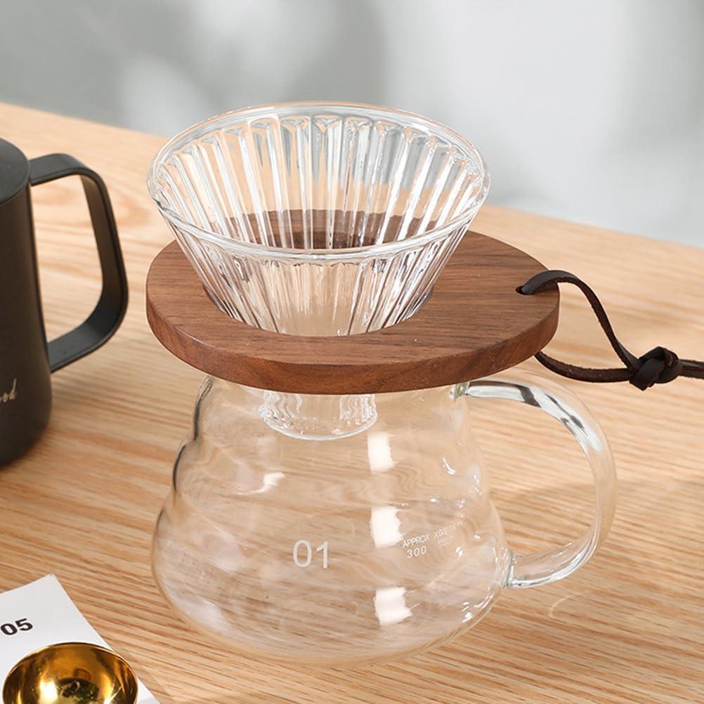 Soporte de Goteo de Café IMIKEYA de Madera 11.5x9.5 cm