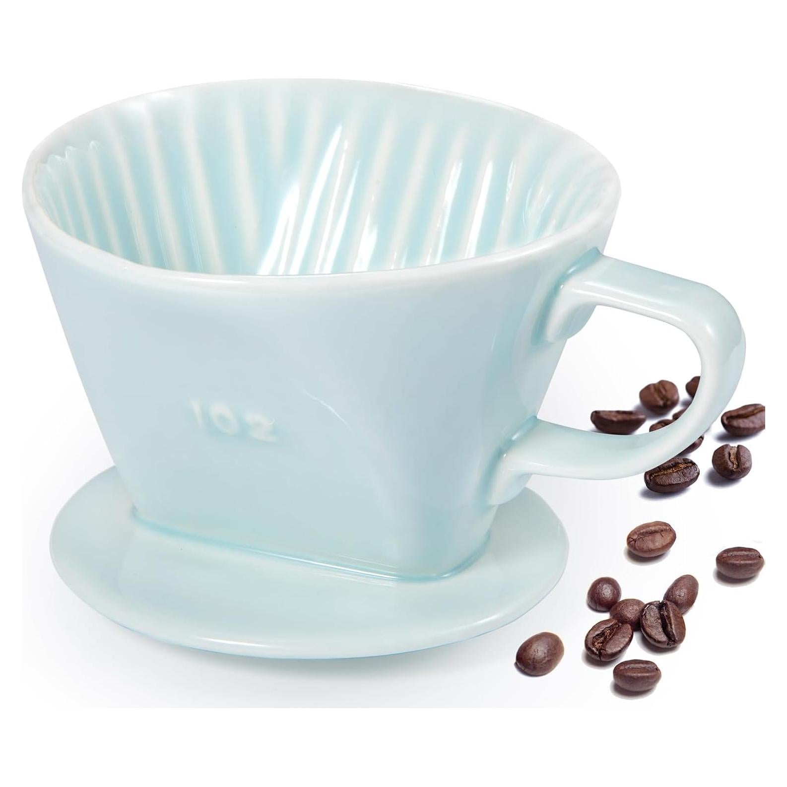 Goteo de Café Cerámica Noarixa Verde 1 Taza Manual Portátil