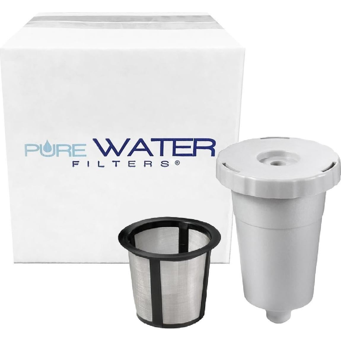 Juego de Soporte y Filtro de Café Reutilizable PureWater 3 Piezas