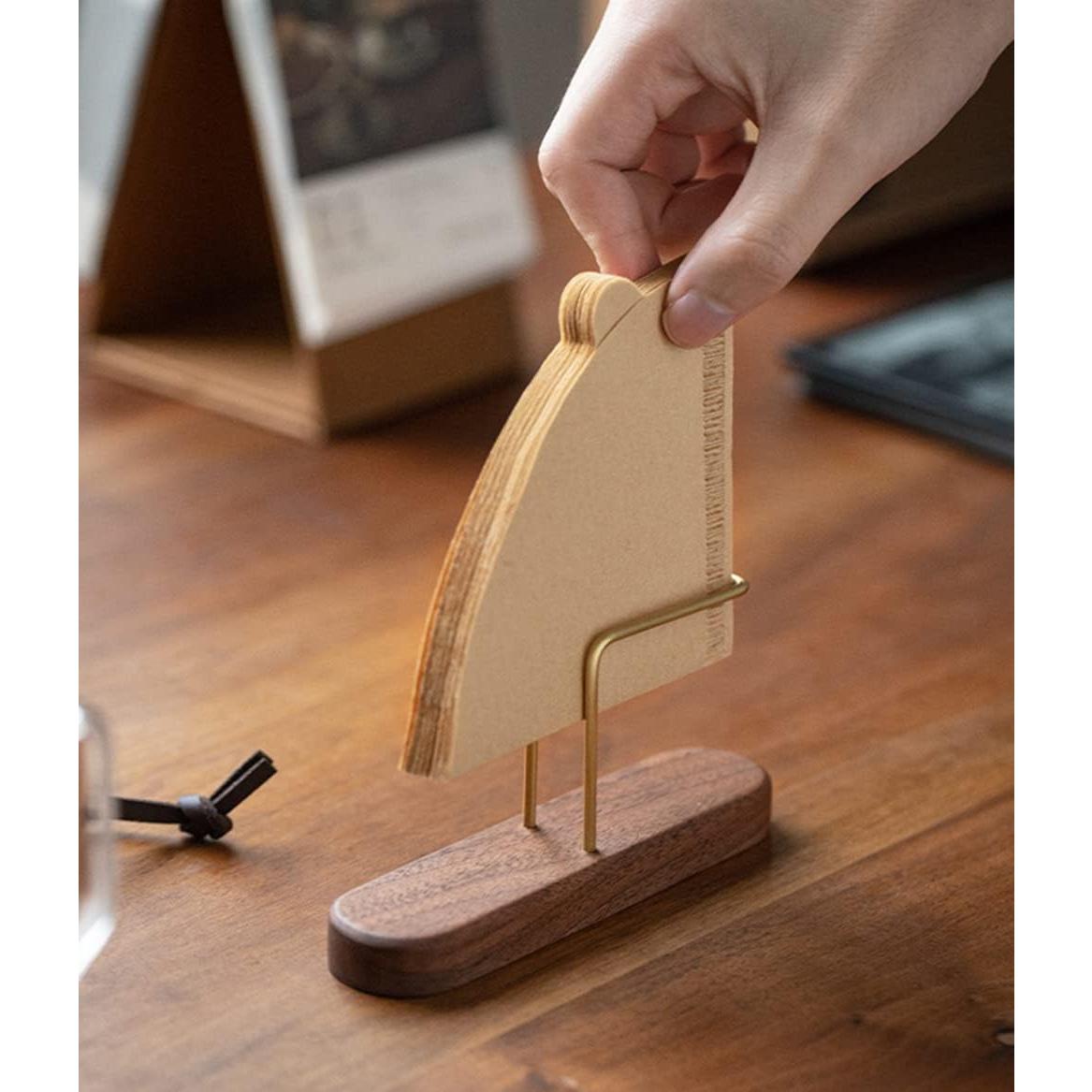 Soporte de Filtro de Café de Madera AXUYU - Organizador para Filtros #01, #02, V60