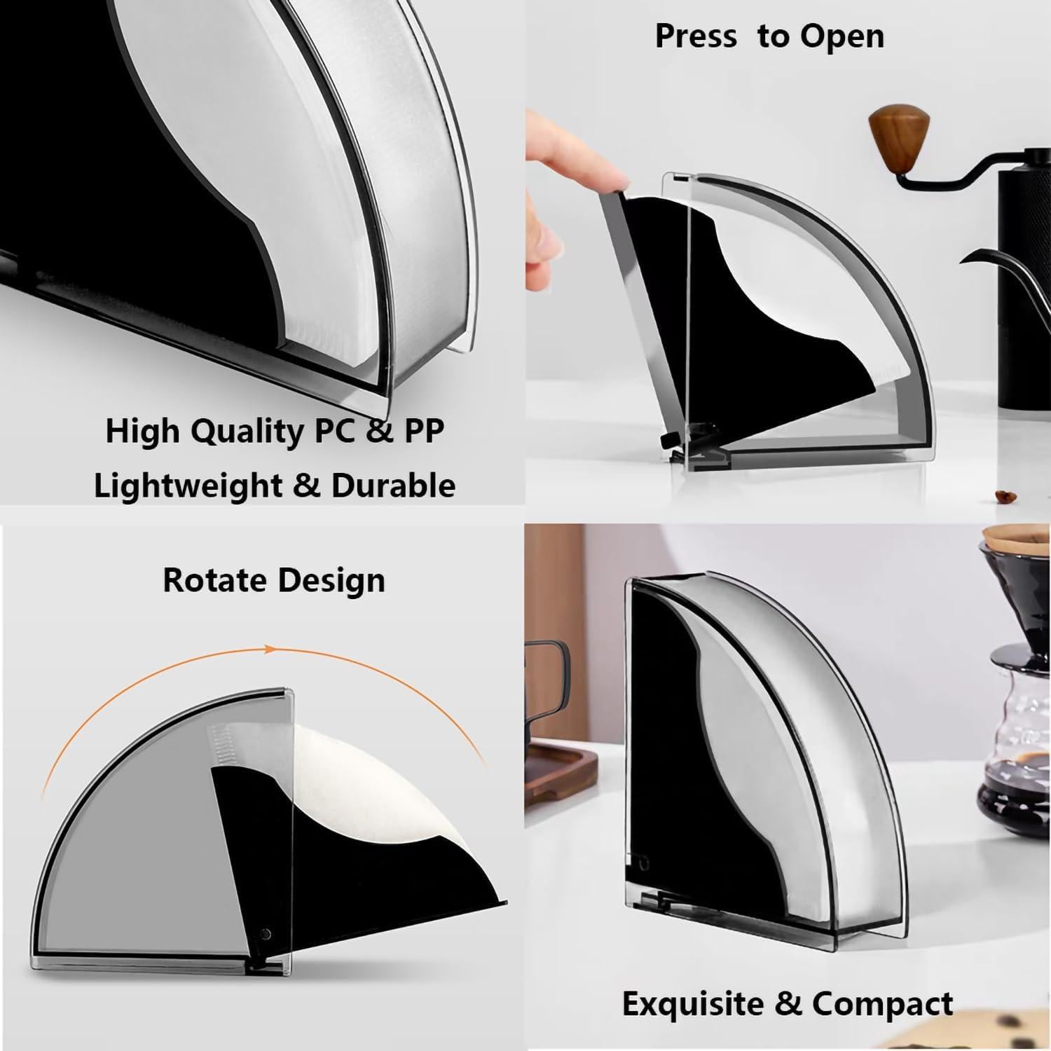 Soporte de Papel para Filtros de Café Kilimazart Grande Curvado