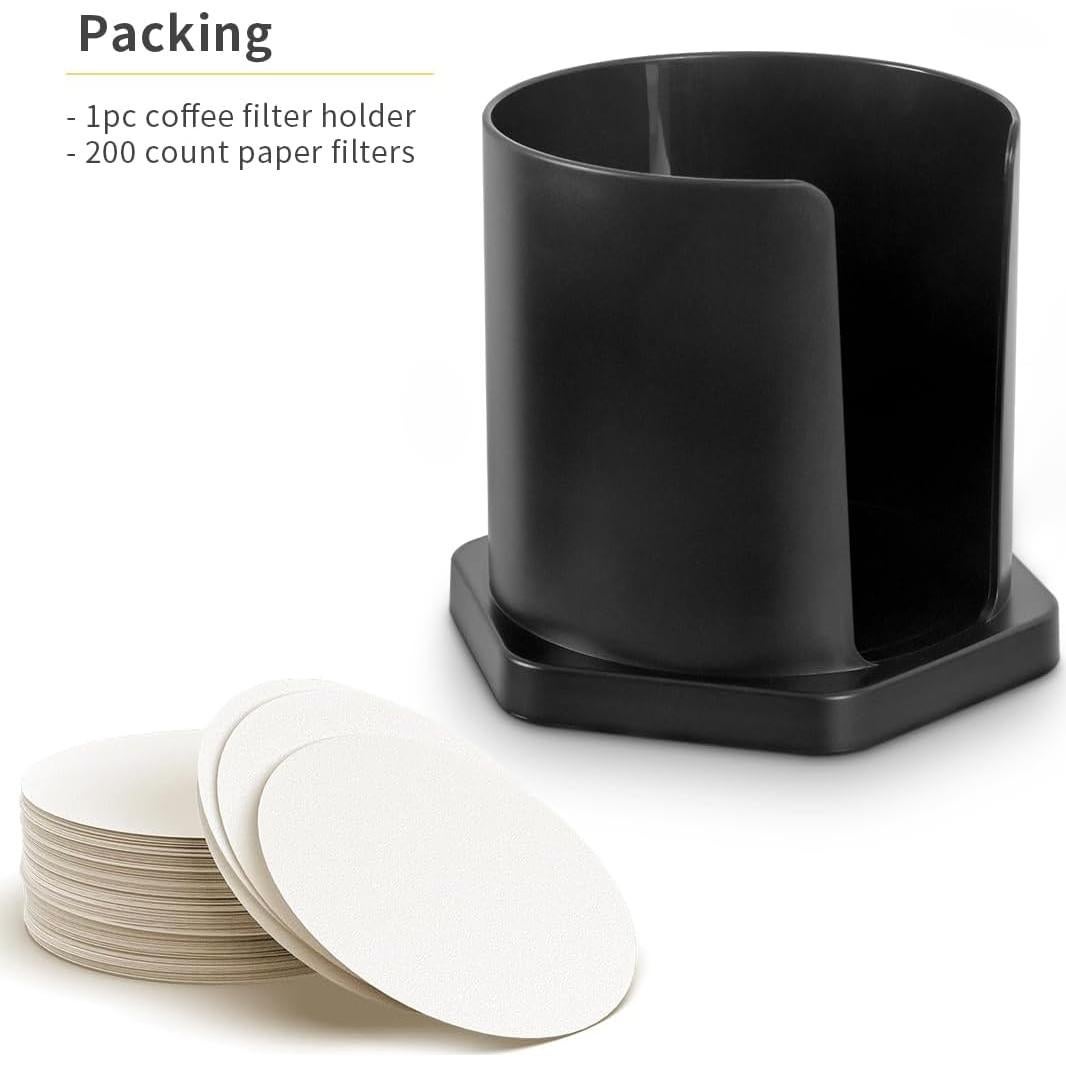 Soporte de Filtro de Café CAFEMASY con 200 Filtros Aeropress XL