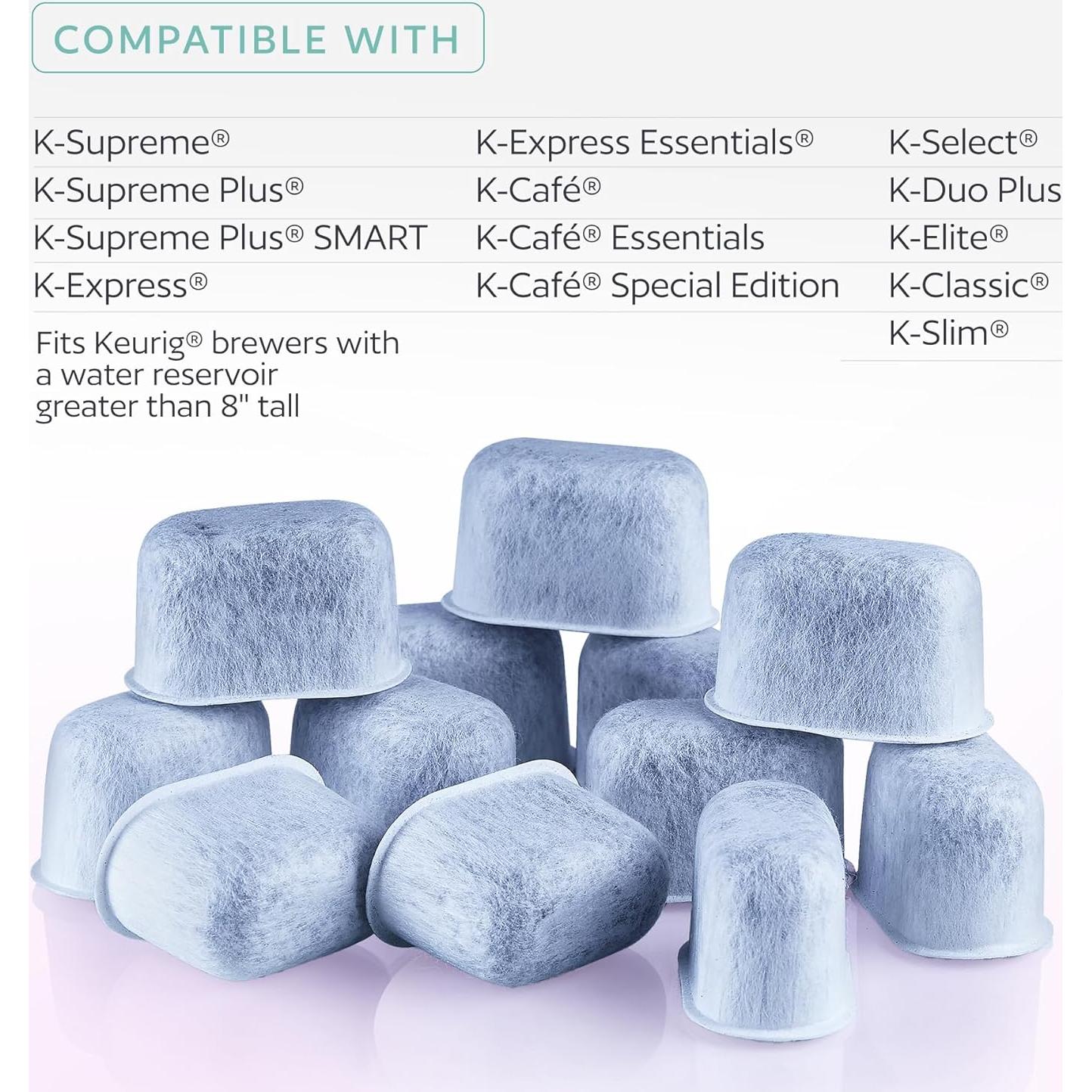 Soporte y 12 Filtros de Agua GoodCups para Cafeteras Keurig