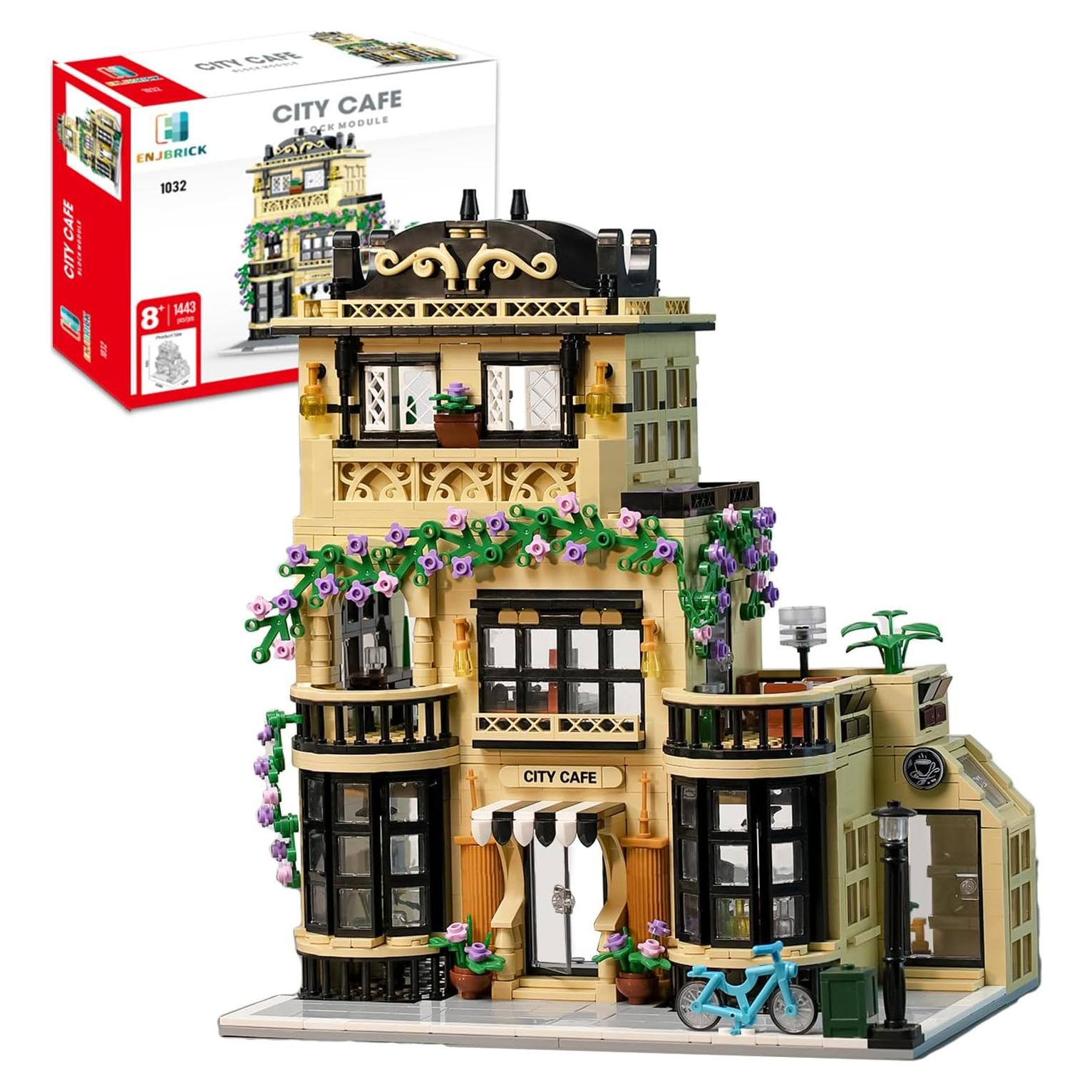 Set de Construcción ENJBRICK Cafetería de Ciudad 1443 Piezas