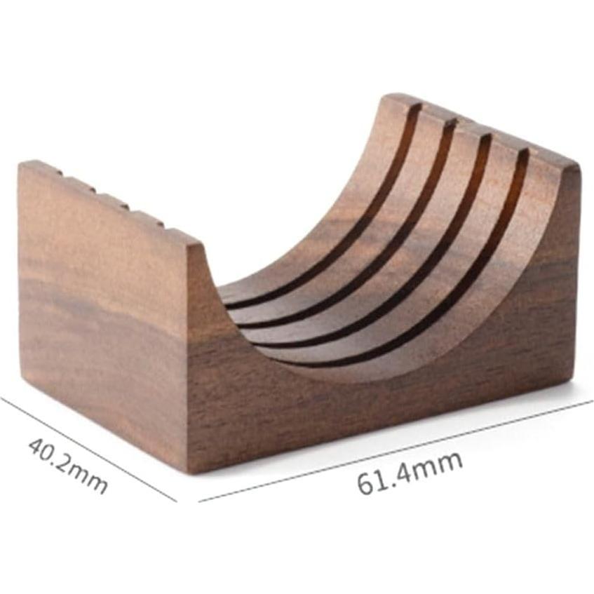 Filtro de Café Reutilizable Hobbyme con Soporte de Madera de Nogal