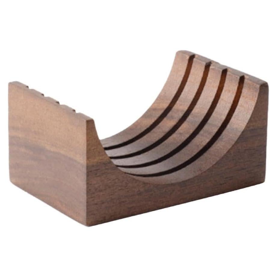 Filtro Reutilizable para Espresso WsjiaboFux con Soporte de Nogal