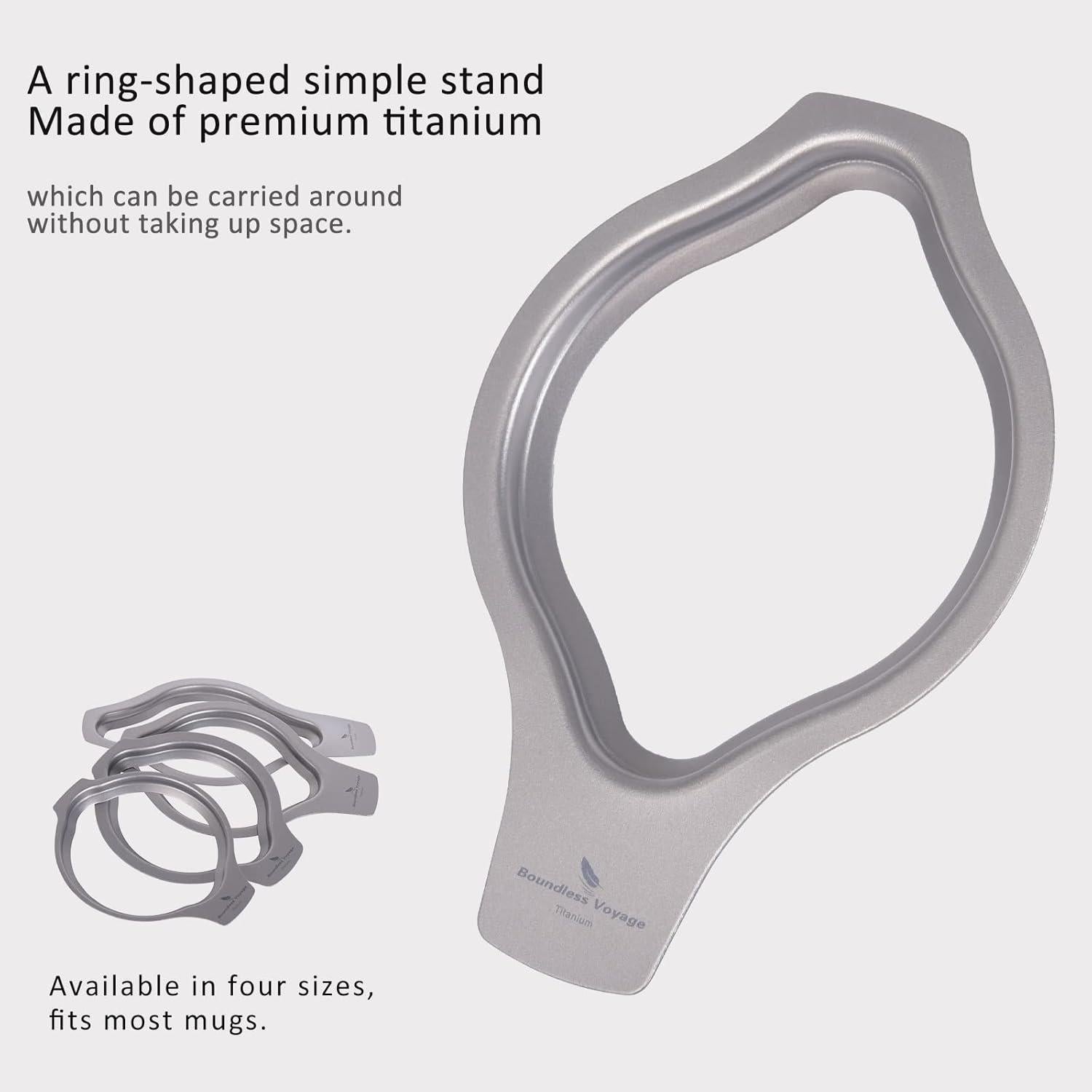 Soporte de Filtro de Café Titanio Boundless Voyage M 106x87mm