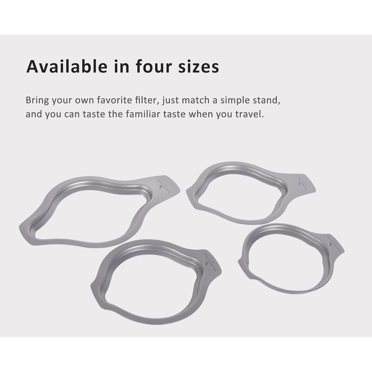 Soporte de Filtro de Café Titanio Boundless Voyage M 106x87mm