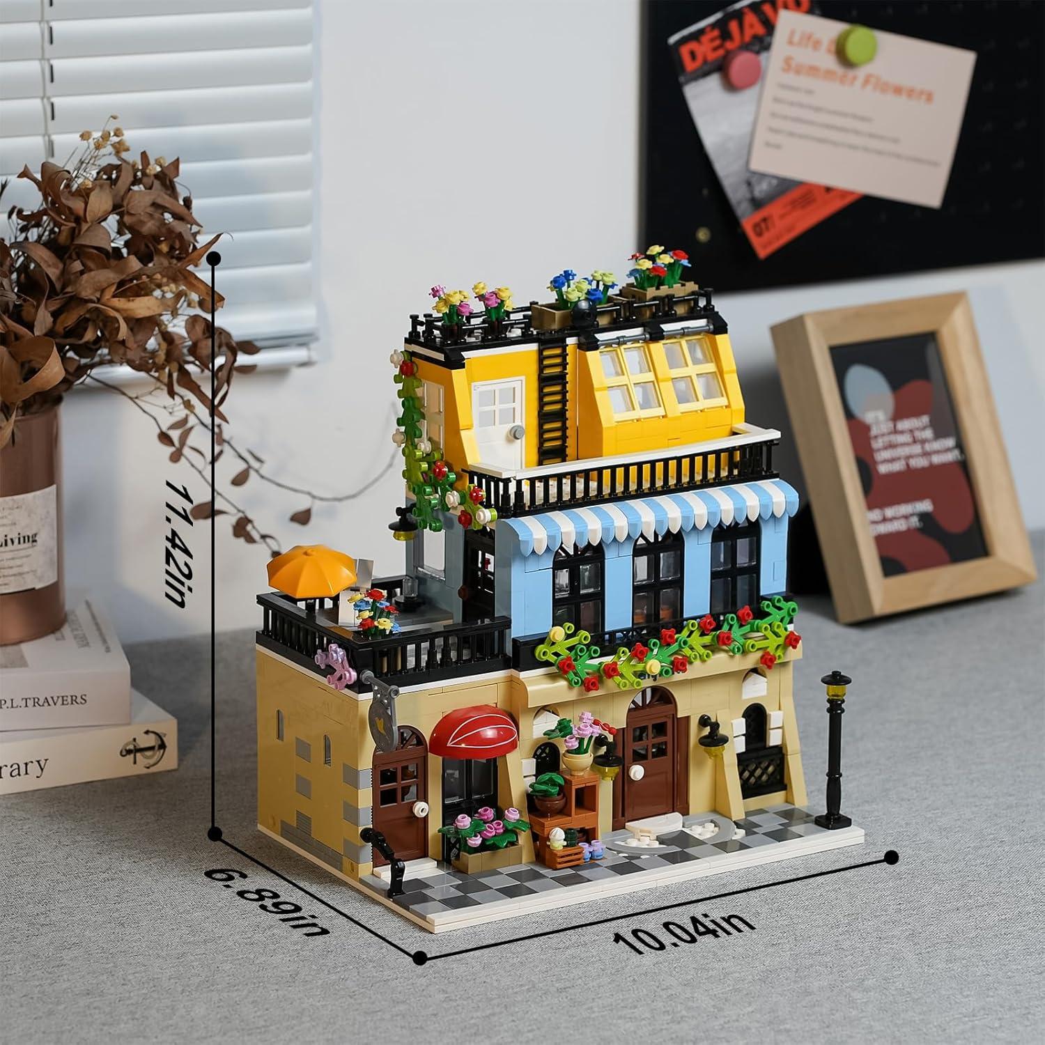 ENJBRICK Kit Construcción Hotel Ciudad 1464 Piezas