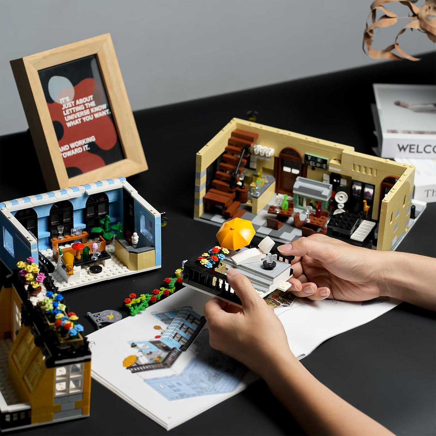 ENJBRICK Kit Construcción Hotel Ciudad 1464 Piezas