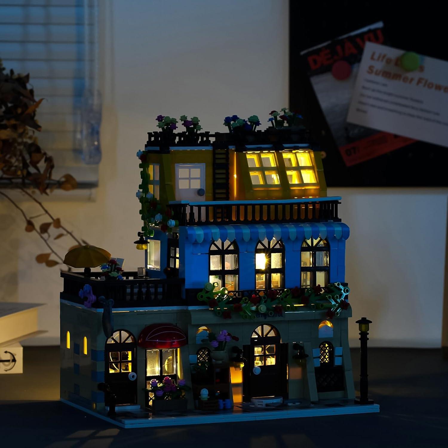 ENJBRICK Kit Construcción Hotel Ciudad 1464 Piezas