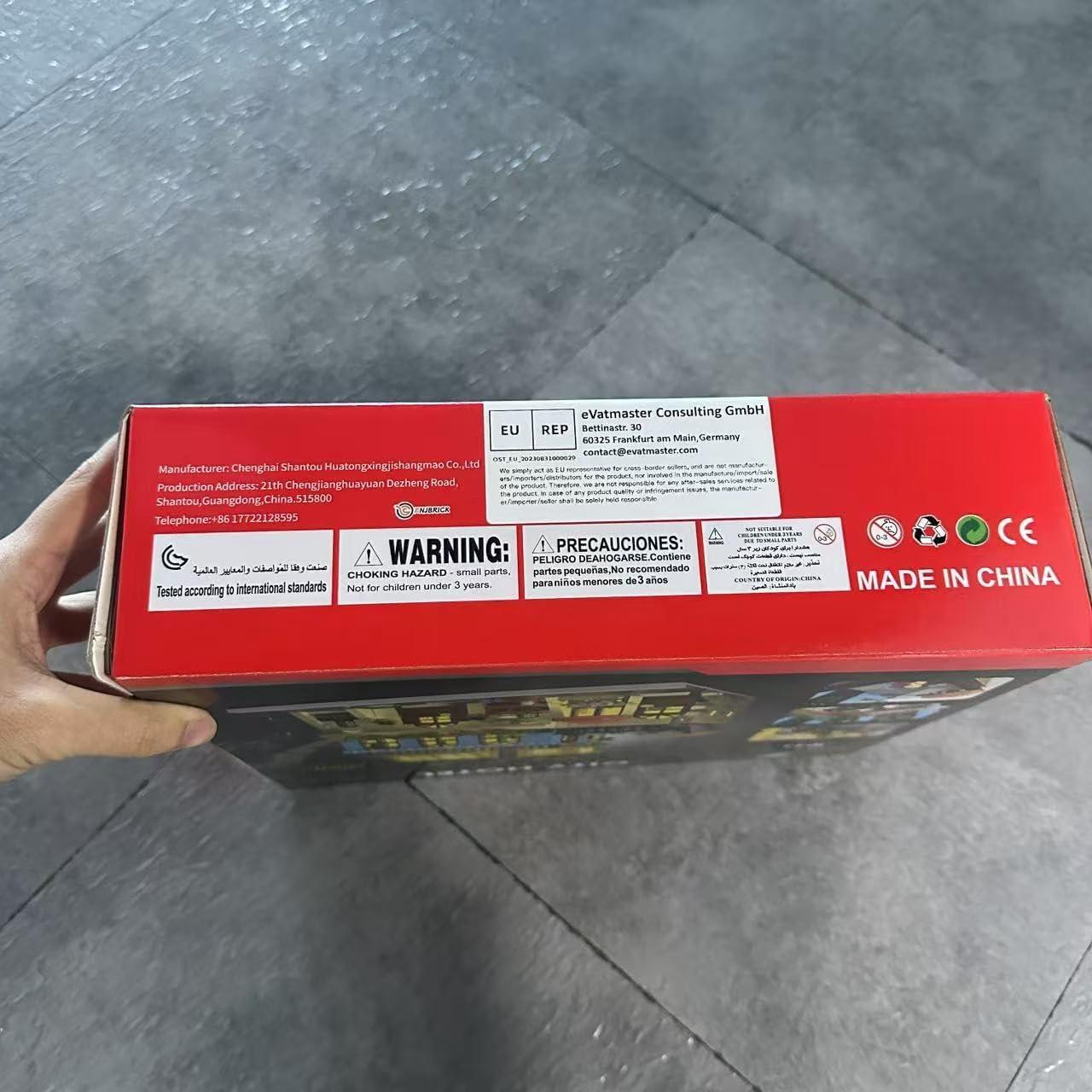 ENJBRICK Kit Construcción Hotel Ciudad 1464 Piezas