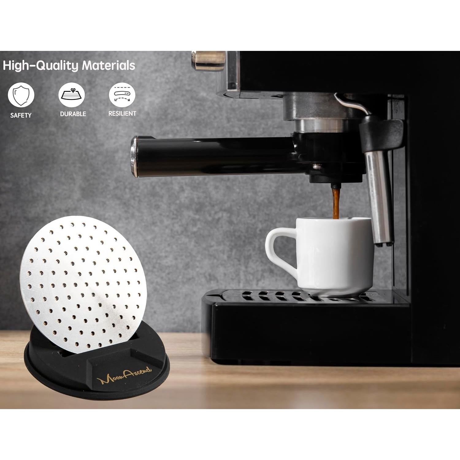 Soporte de Pantalla de Puck de Café DZ-1 - Silicona Negra