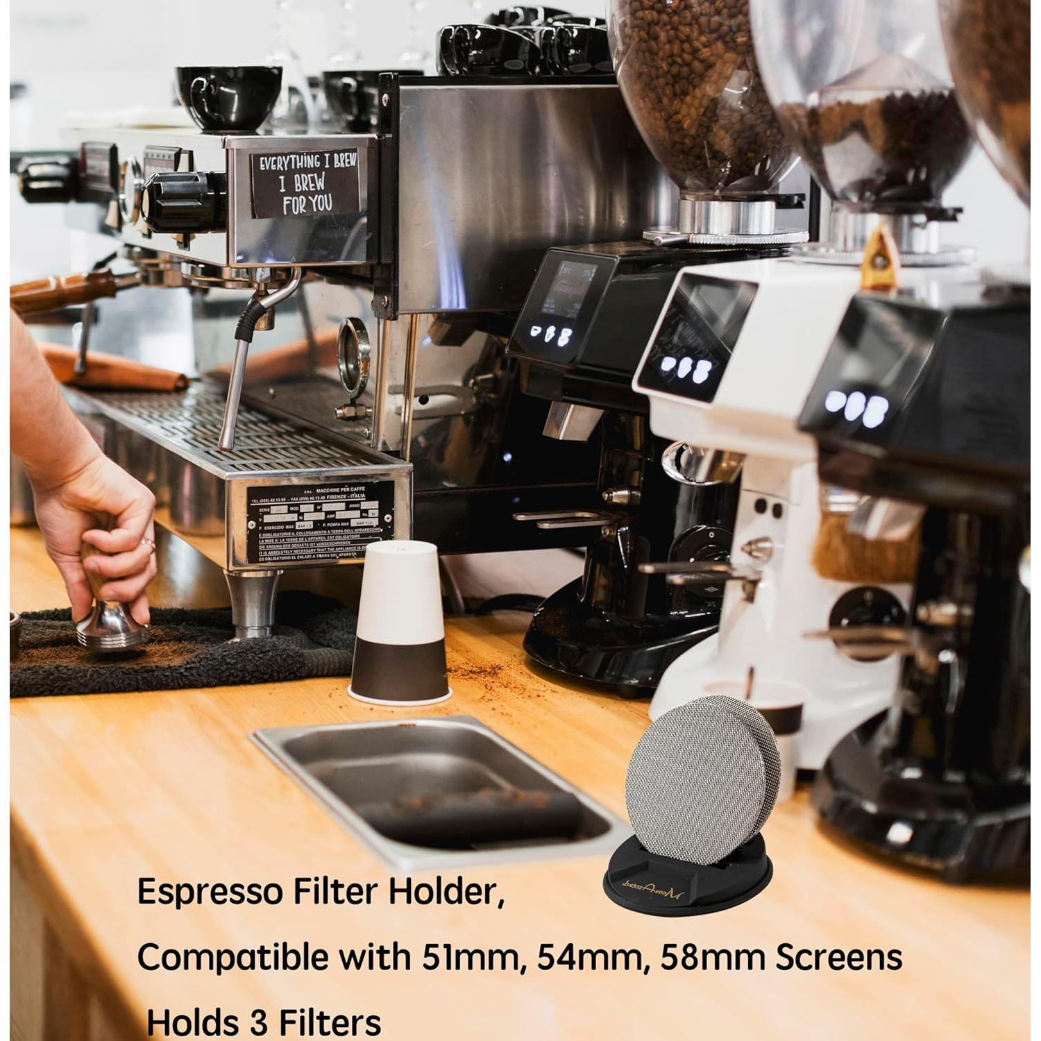 Soporte de Pantalla de Puck de Café DZ-1 - Silicona Negra