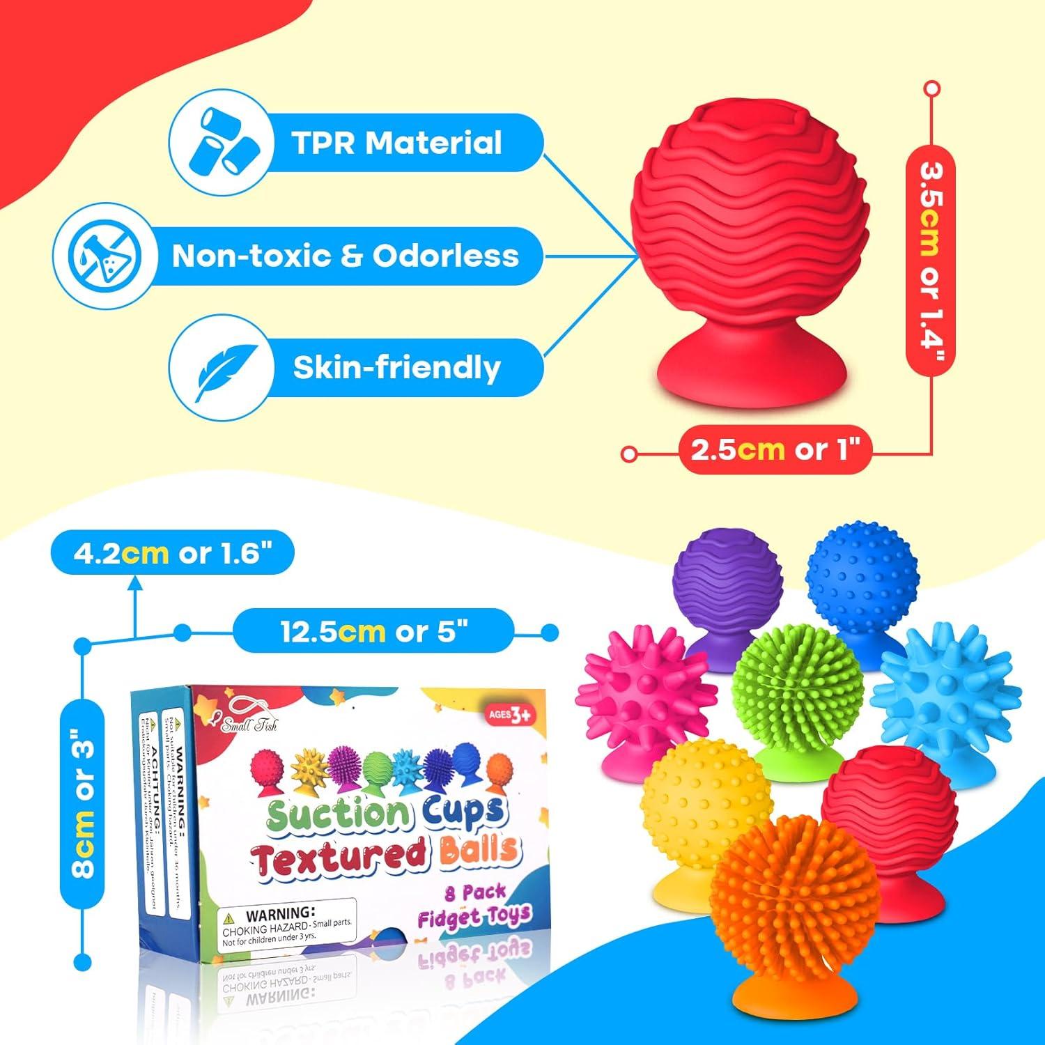 Juguetes Sensoriales Antiestrés 8PCS - Small Fish - Para Niños y Adultos