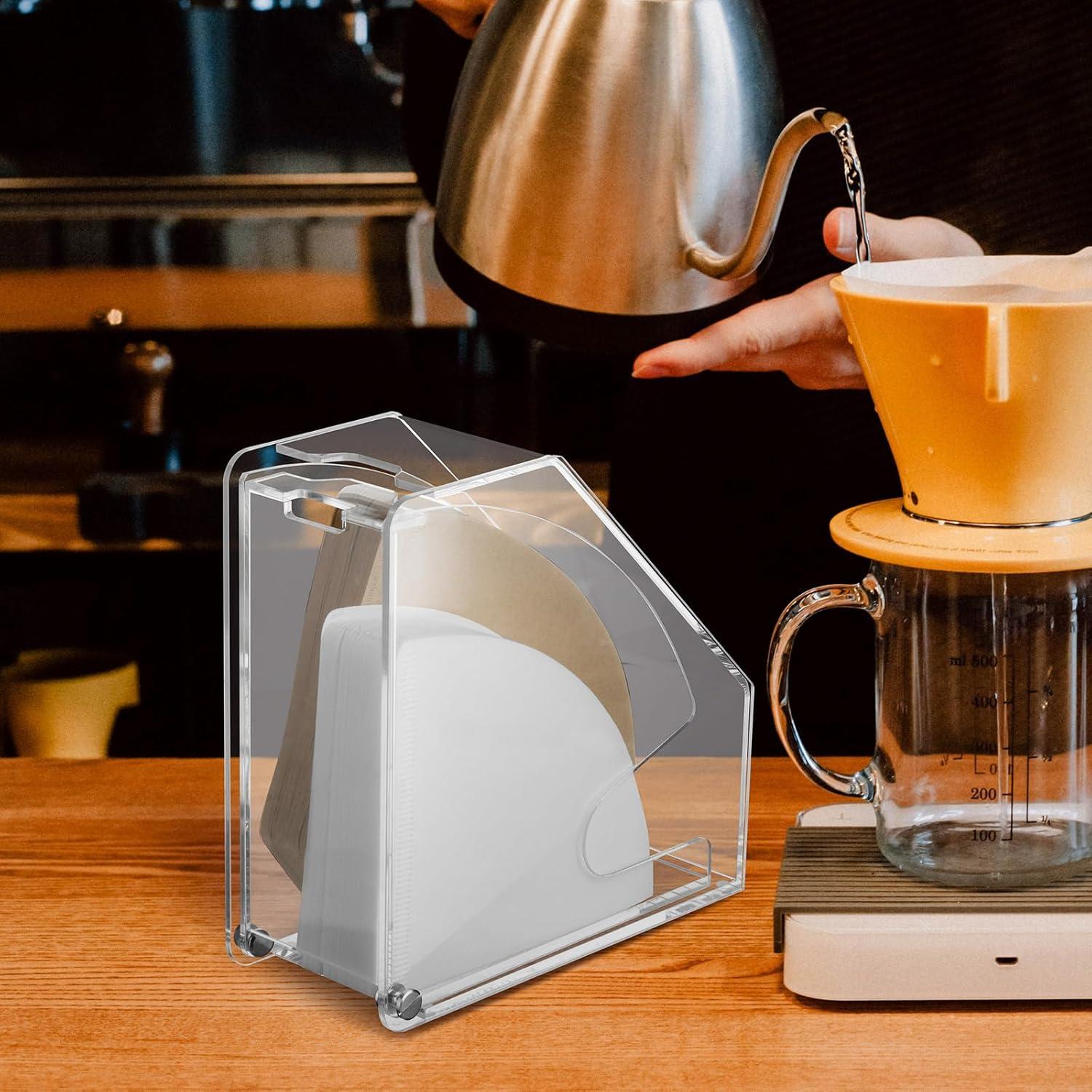 Soporte Organizador para Filtros de Café Homakover Acrílico 100 Piezas