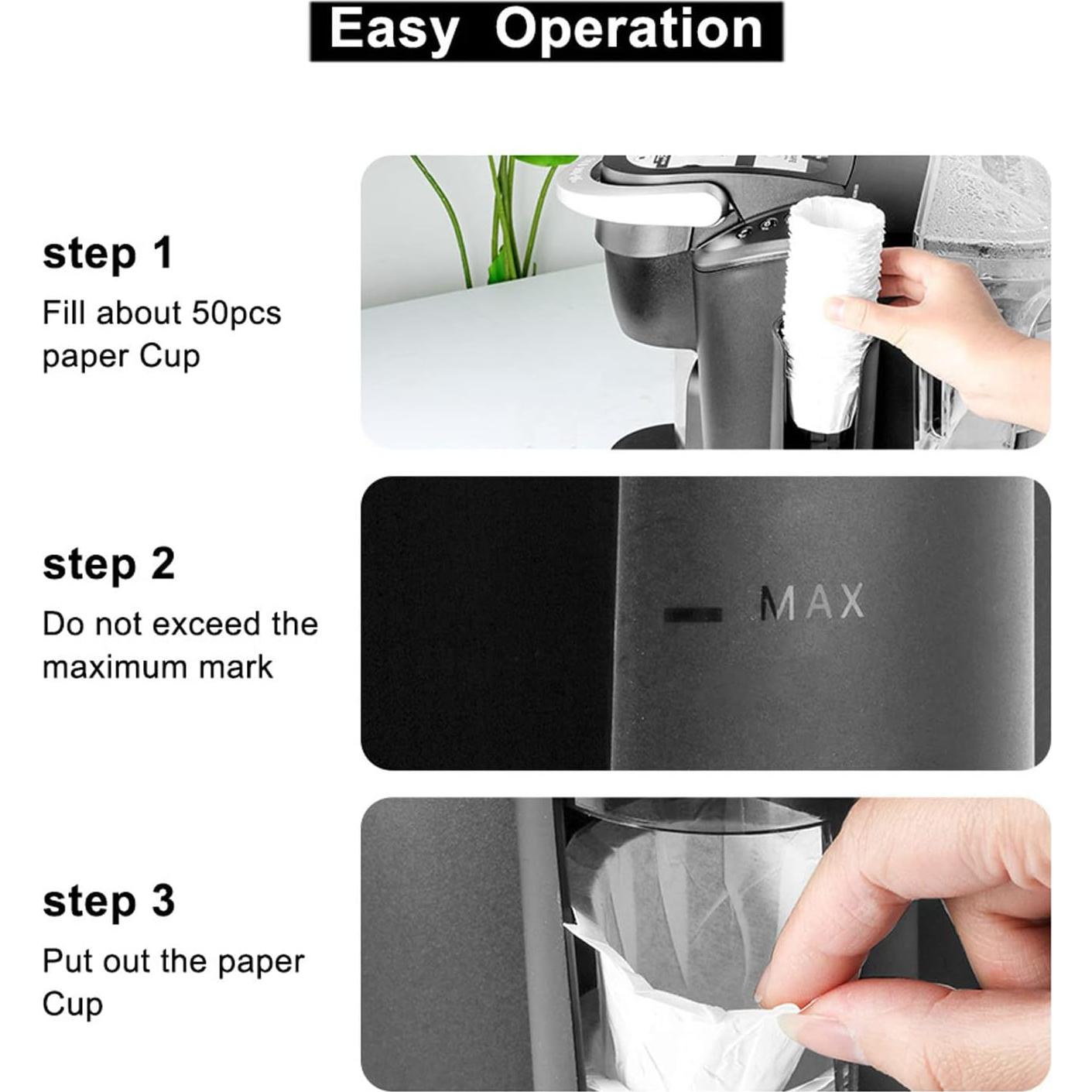 Dispensador de Filtros de Café BTSEURY con Tapa Abatible