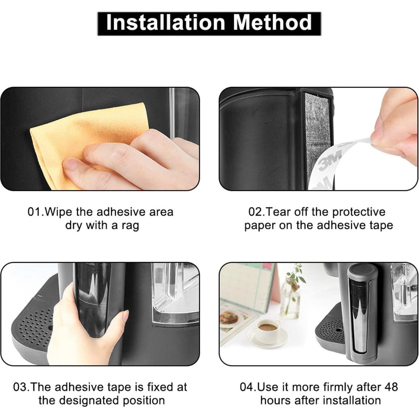 Dispensador de Filtros de Café BTSEURY con Tapa Abatible