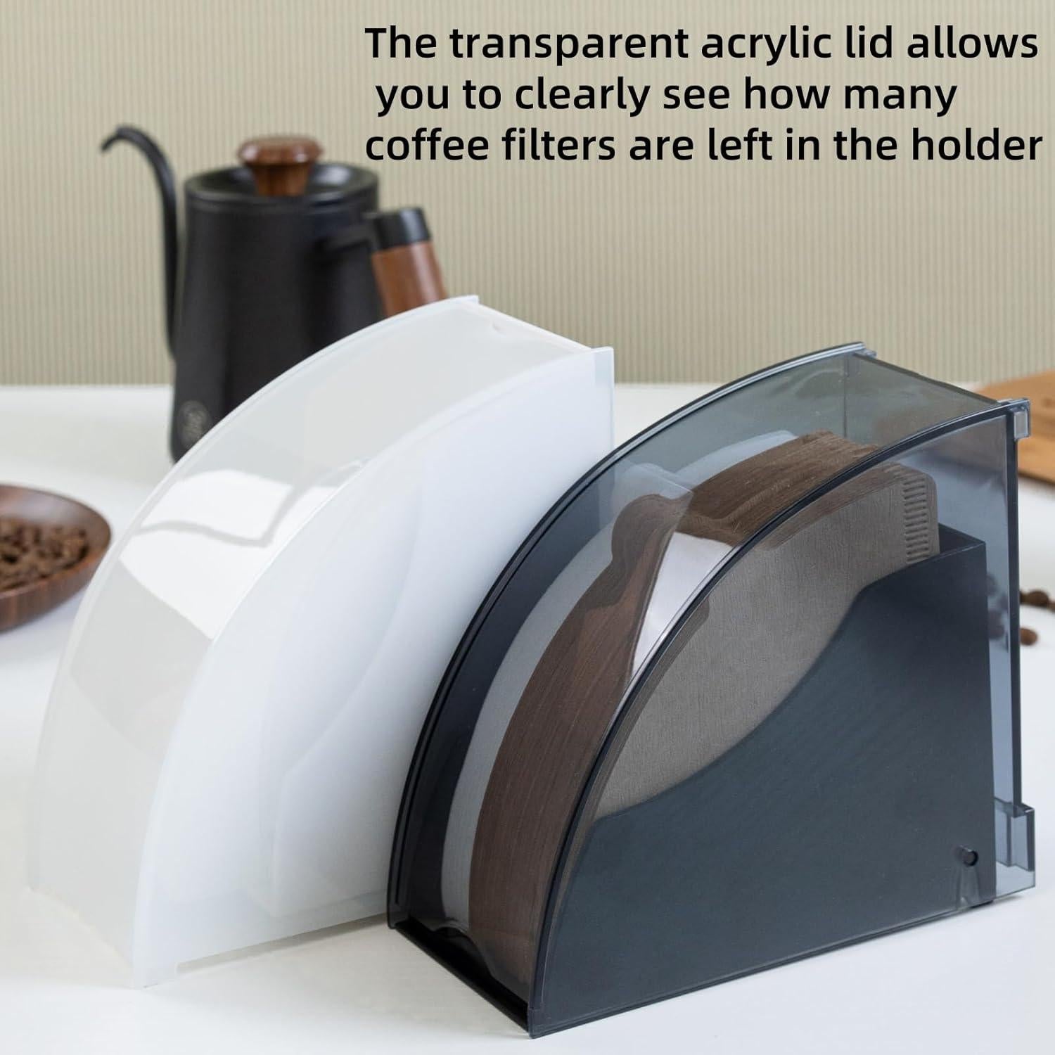 Soporte de Filtro de Café en Cono IZKOOKE Blanco Organizador