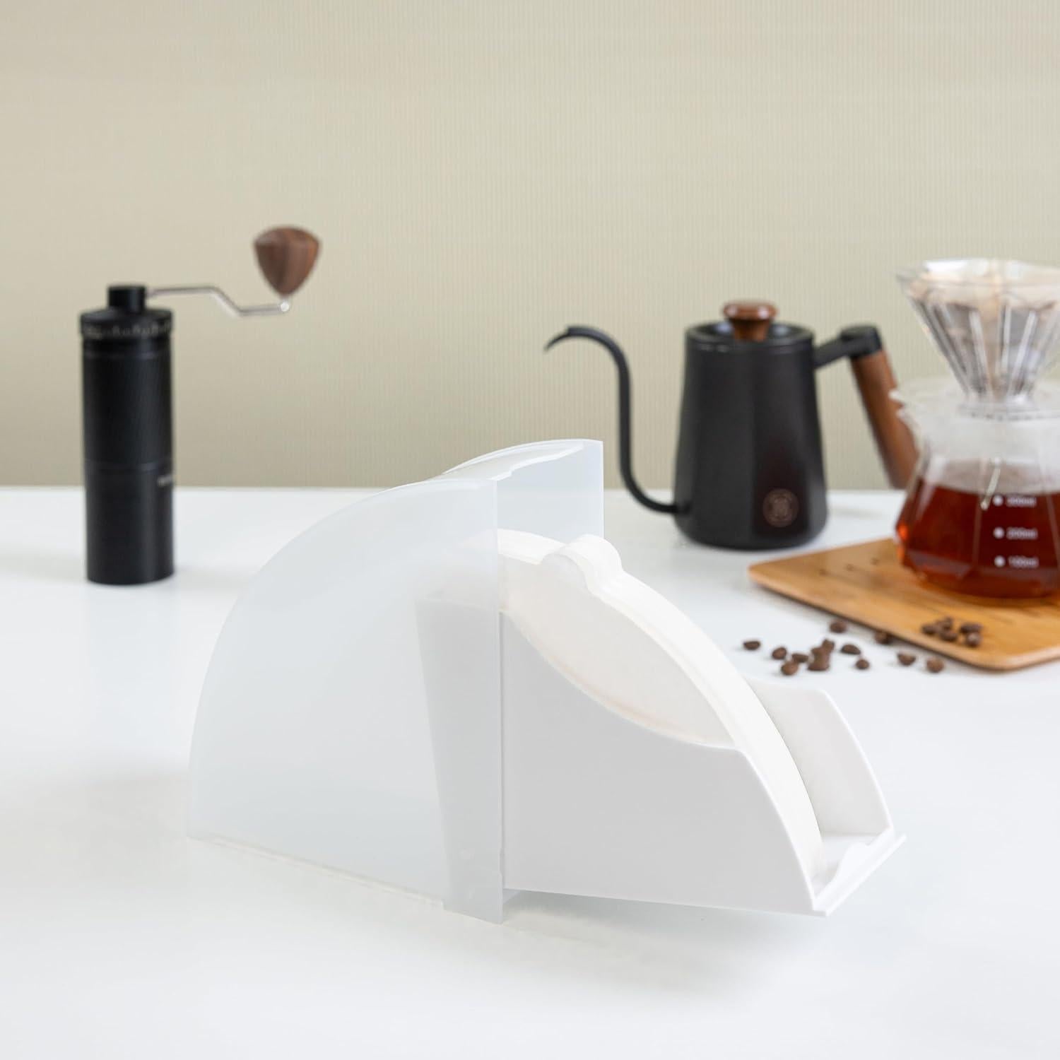 Soporte de Filtro de Café en Cono IZKOOKE Blanco Organizador