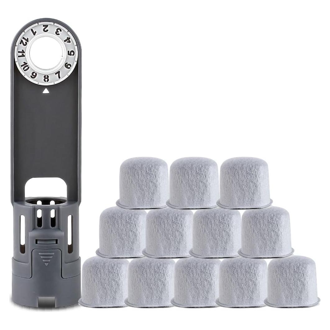 Soporte de Filtro de Agua Anbige con 12 Filtros de Carbón para Cafeteras Ninja