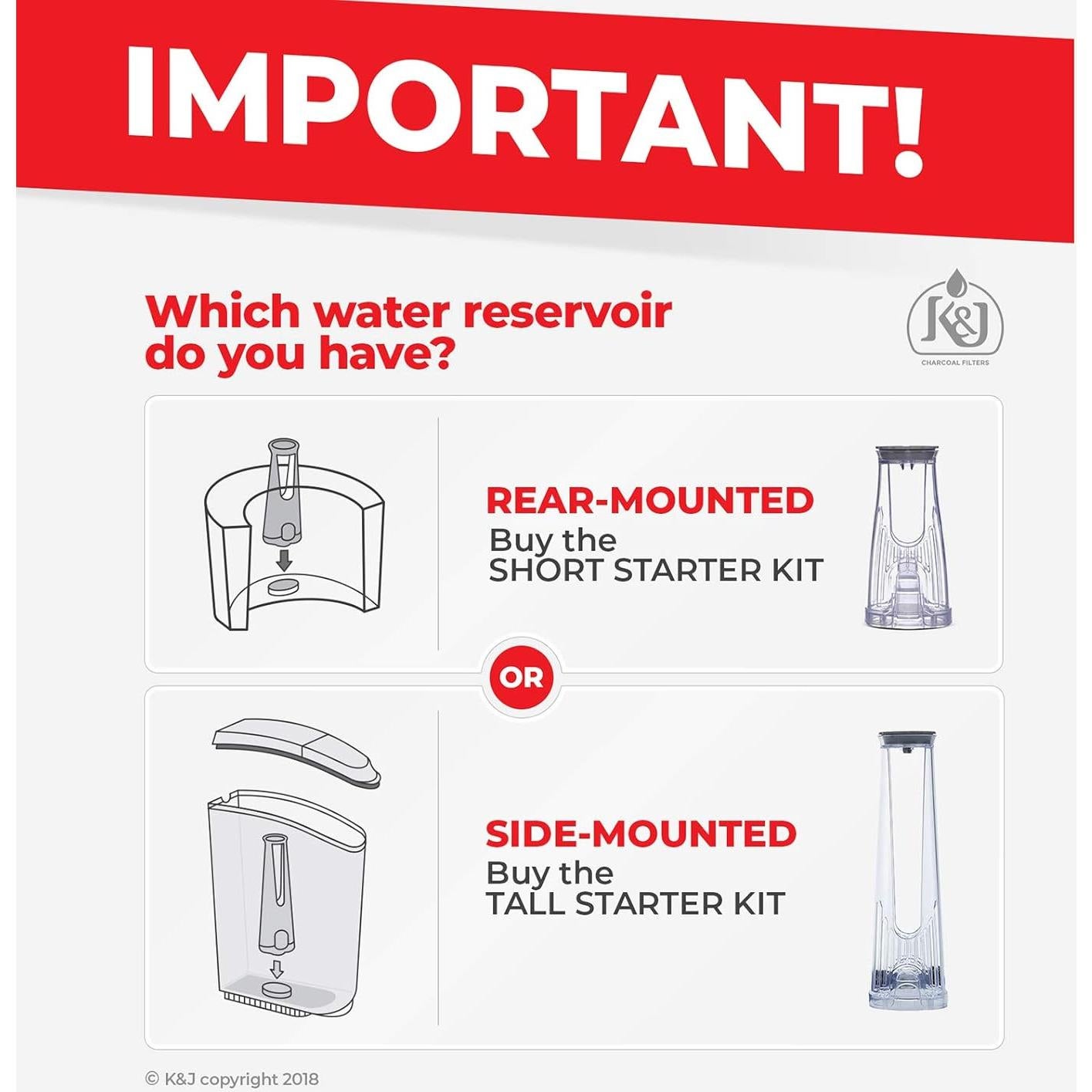 Kit de Inicio K&J para Cafetera Keurig 2.0 - 6 Filtros de Agua