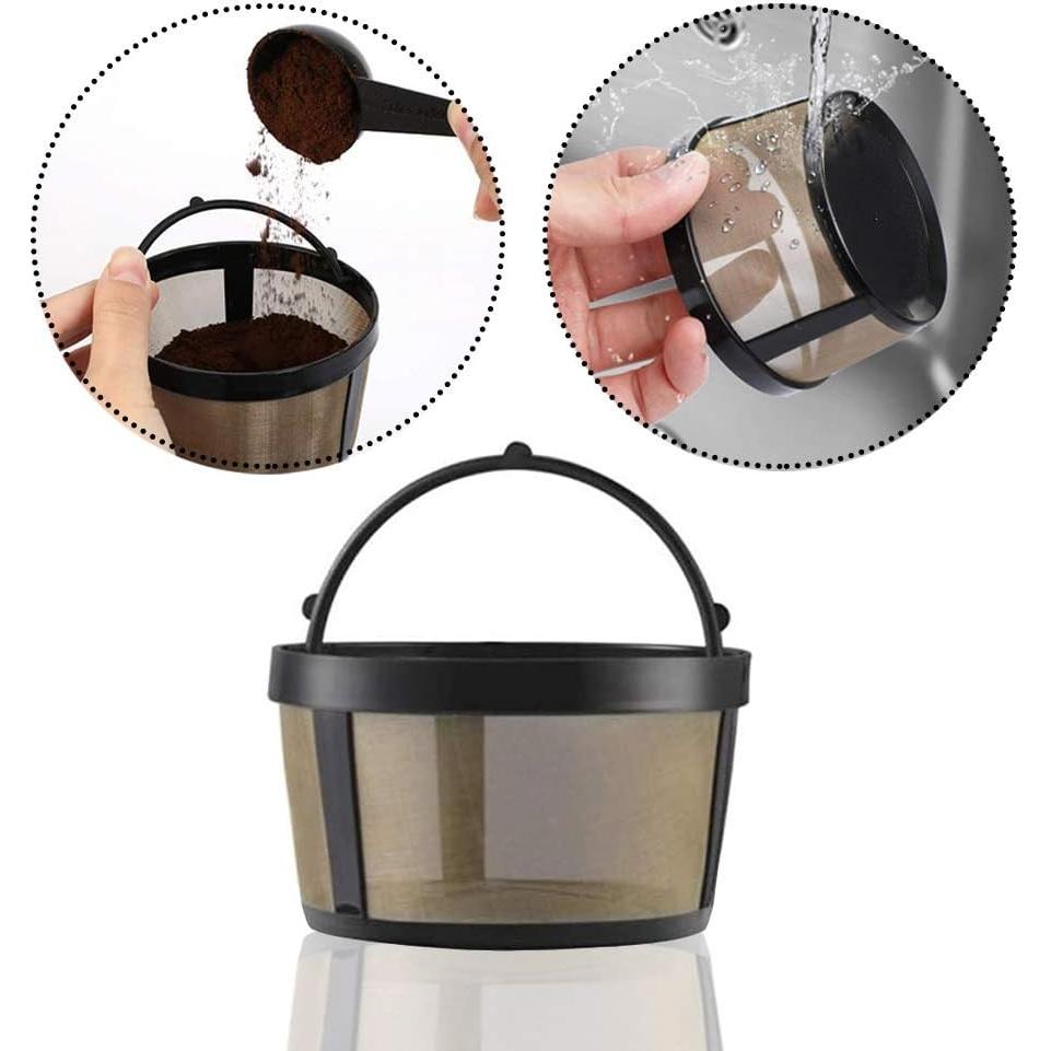 Filtro de café permanente MagiDeal para cafeteras Mr. Coffee 10-12 tazas
