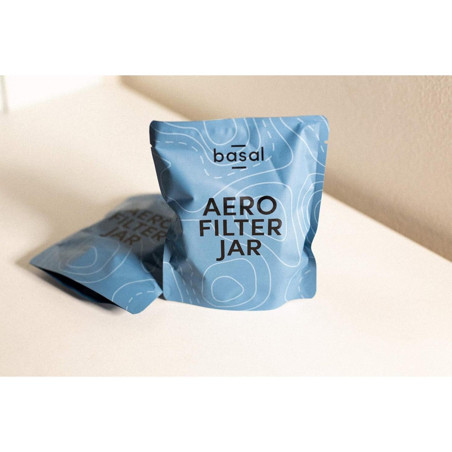 Tarro de Filtros Aero Basal para AeroPress - Aluminio Cepillado