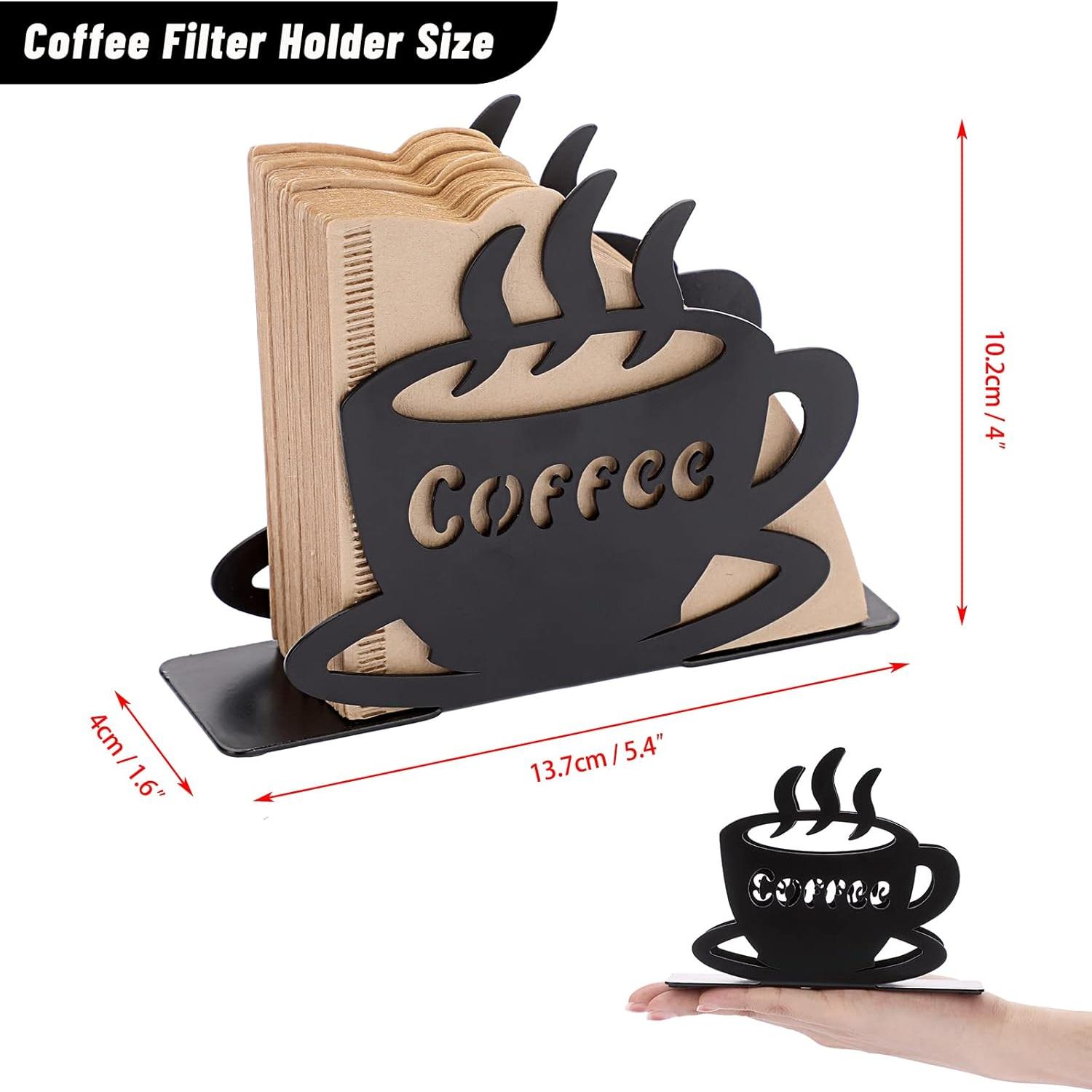 Soporte de Filtros de Café ELLDOO de Metal Montado en Pared