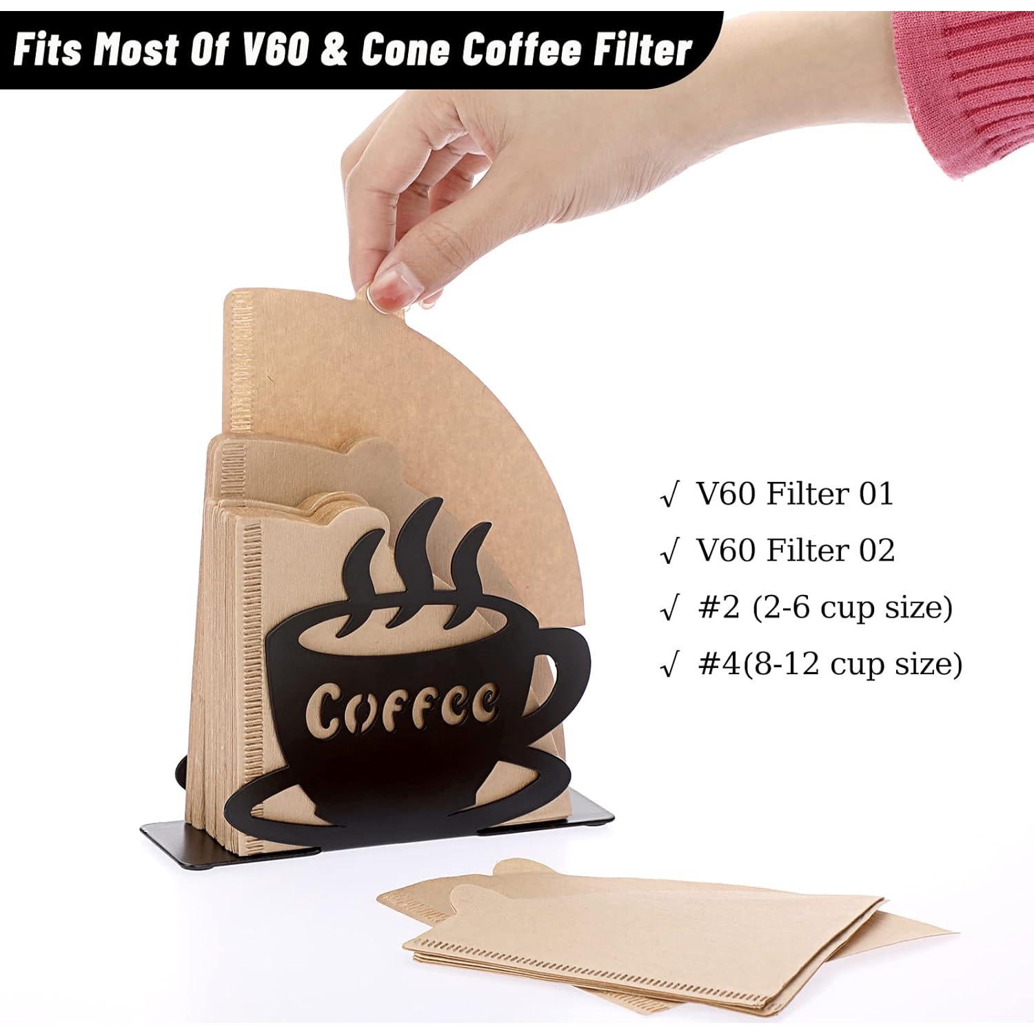 Soporte de Filtros de Café ELLDOO de Metal Montado en Pared