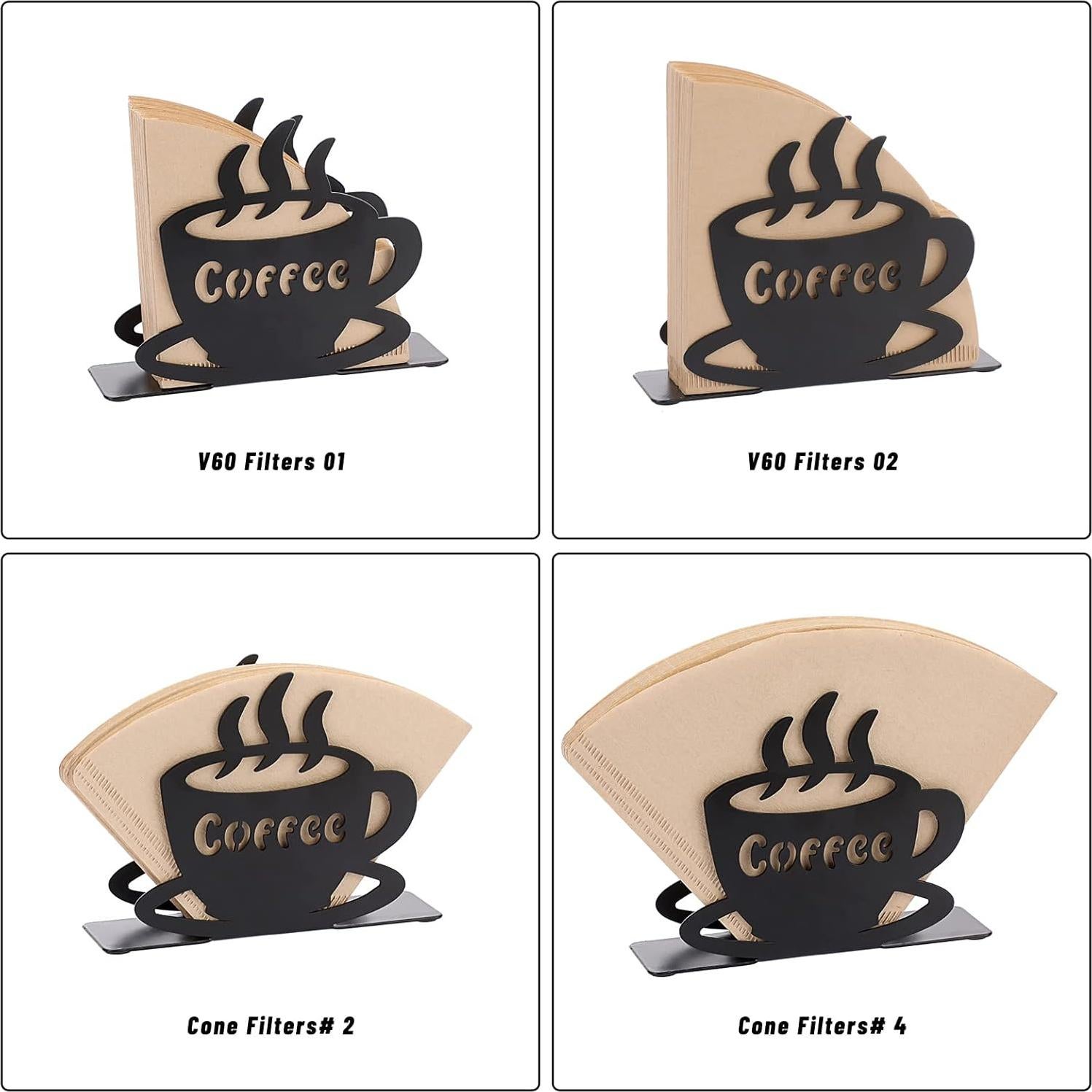 Soporte de Filtros de Café ELLDOO de Metal Montado en Pared