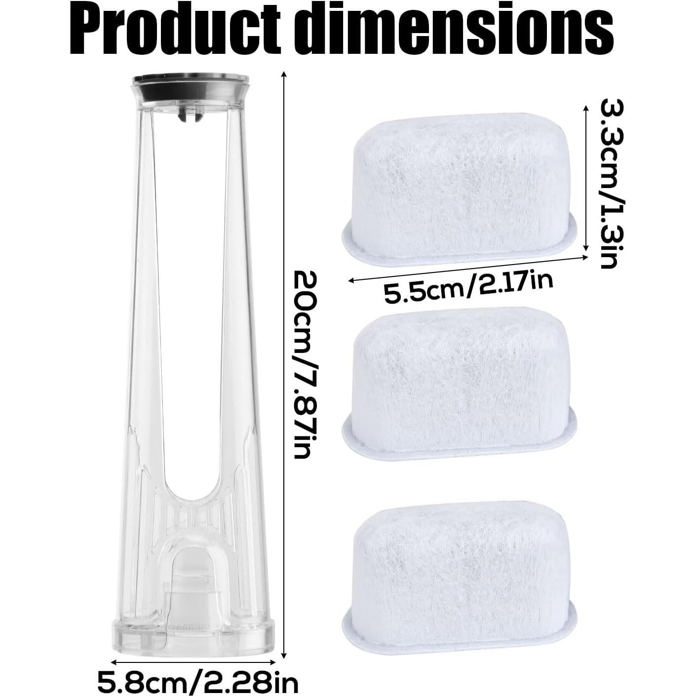 Kit de Filtro de Agua para Cafeteras Keurig 2.0 - 1 Soporte + 3 Cartuchos