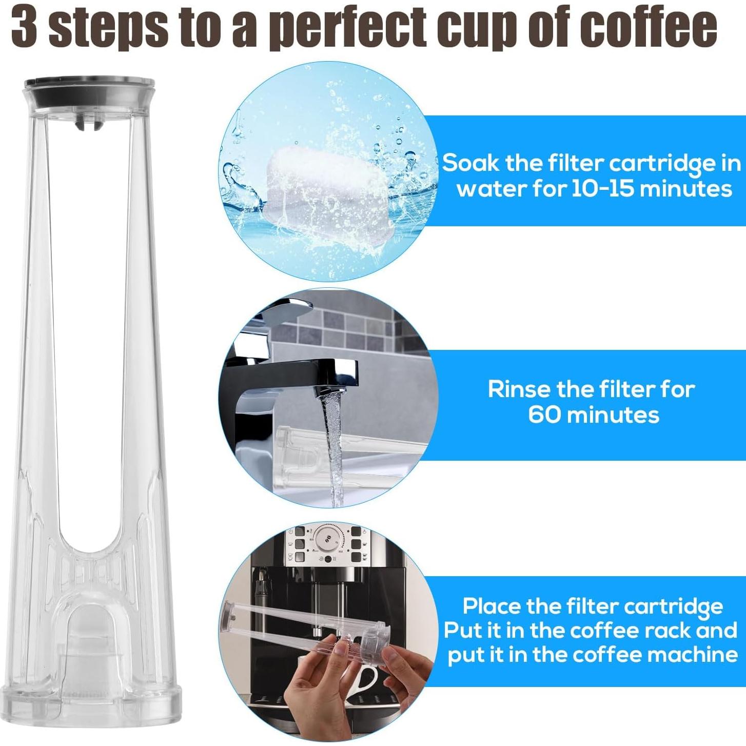 Kit de Filtro de Agua para Cafeteras Keurig 2.0 - 1 Soporte + 3 Cartuchos