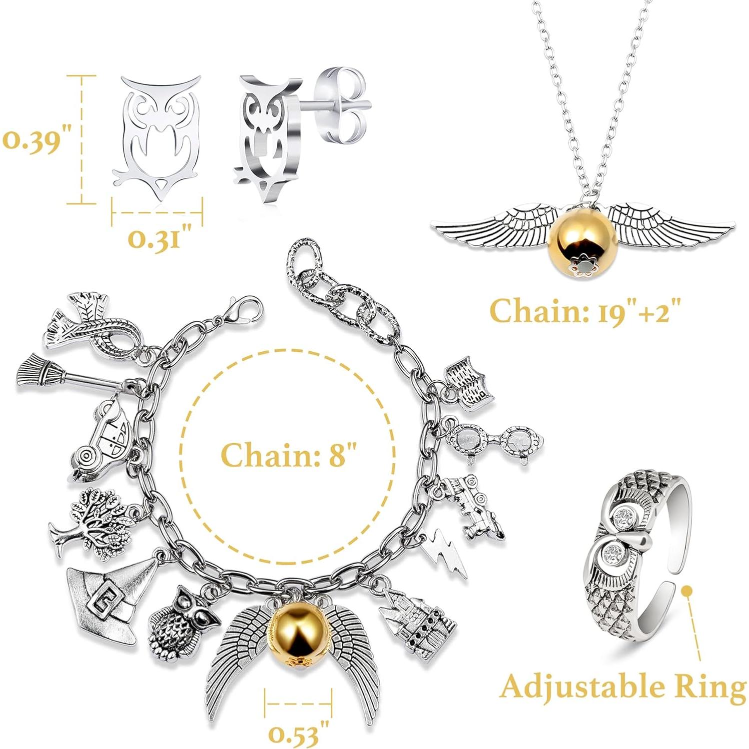 Conjunto de Pulseras de Encanto - Joyería Ajustable para Niñas